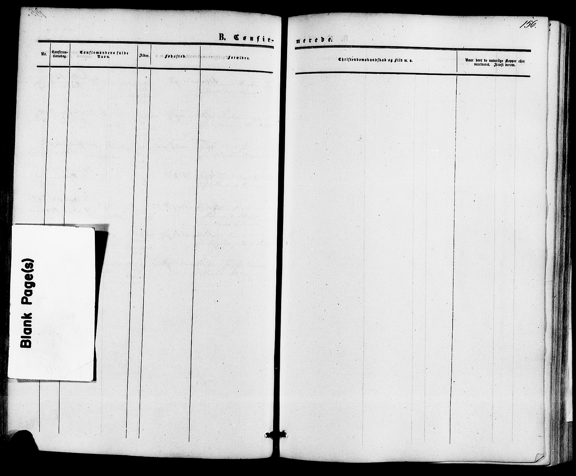 Skien kirkebøker, SAKO/A-302/F/Fa/L0007: Parish register (official) no. 7, 1856-1865, p. 156