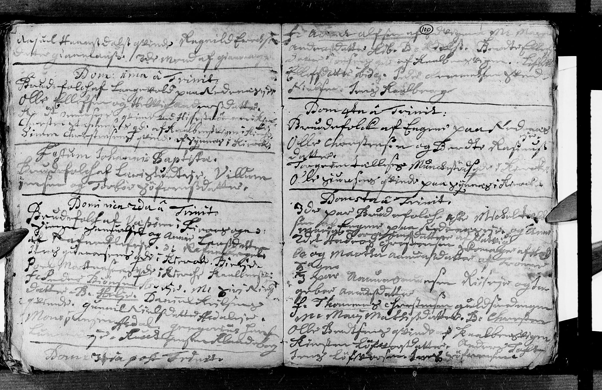 Øyestad sokneprestkontor, AV/SAK-1111-0049/F/Fa/L0003: Parish register (official) no. A 3, 1722-1730, p. 100