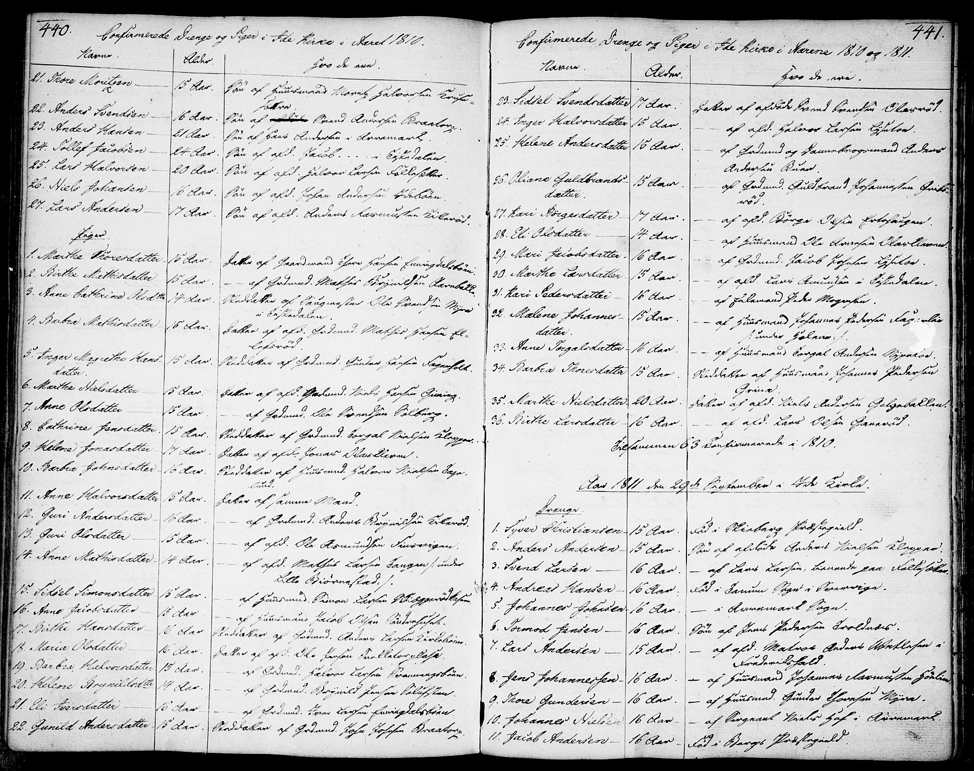 Idd prestekontor Kirkebøker, SAO/A-10911/F/Fc/L0001: Parish register (official) no. III 1, 1770-1814, p. 440-441