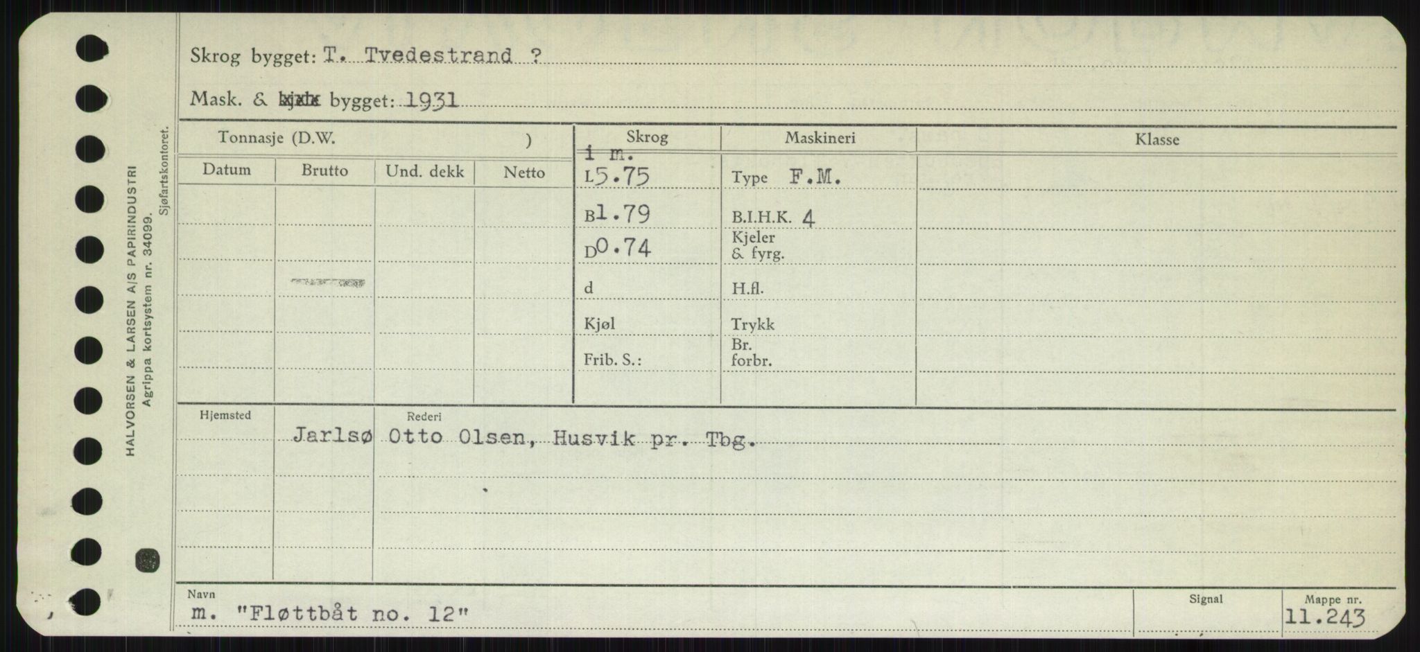 Sjøfartsdirektoratet med forløpere, Skipsmålingen, RA/S-1627/H/Ha/L0002/0001: Fartøy, Eik-Hill / Fartøy, Eik-F, p. 625