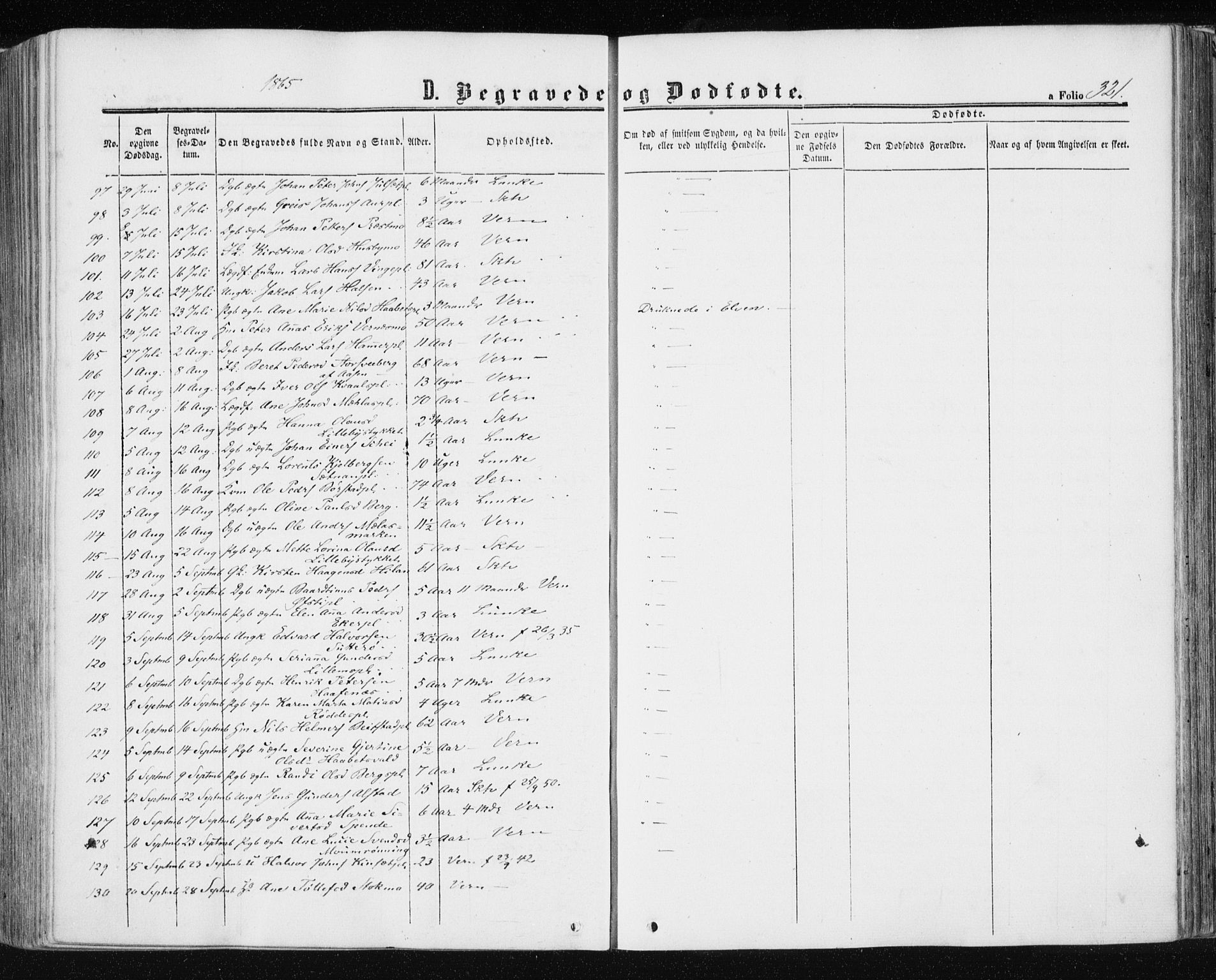 Ministerialprotokoller, klokkerbøker og fødselsregistre - Nord-Trøndelag, AV/SAT-A-1458/709/L0075: Parish register (official) no. 709A15, 1859-1870, p. 321