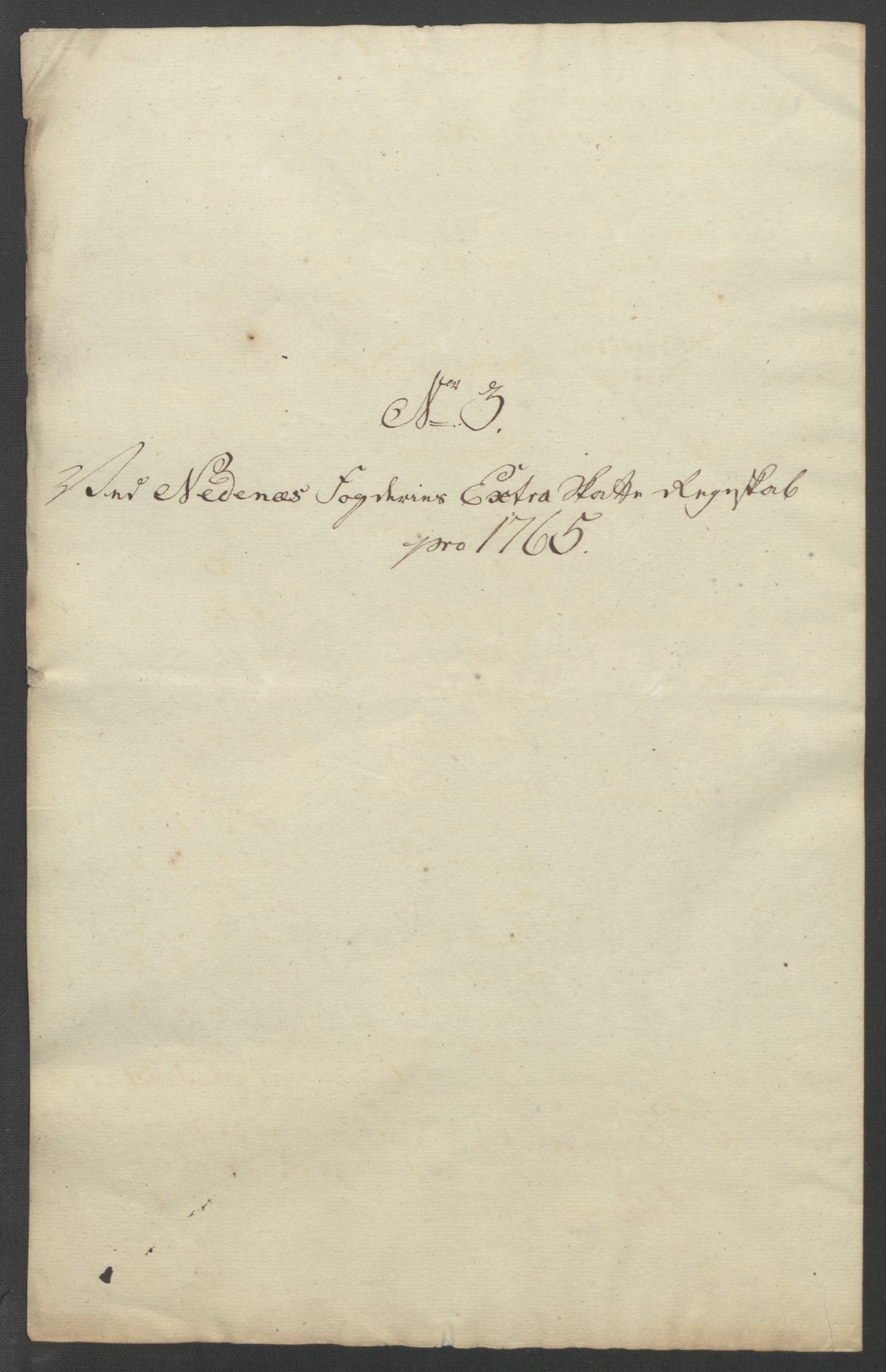 Rentekammeret inntil 1814, Reviderte regnskaper, Fogderegnskap, RA/EA-4092/R39/L2424: Ekstraskatten Nedenes, 1762-1767, p. 140