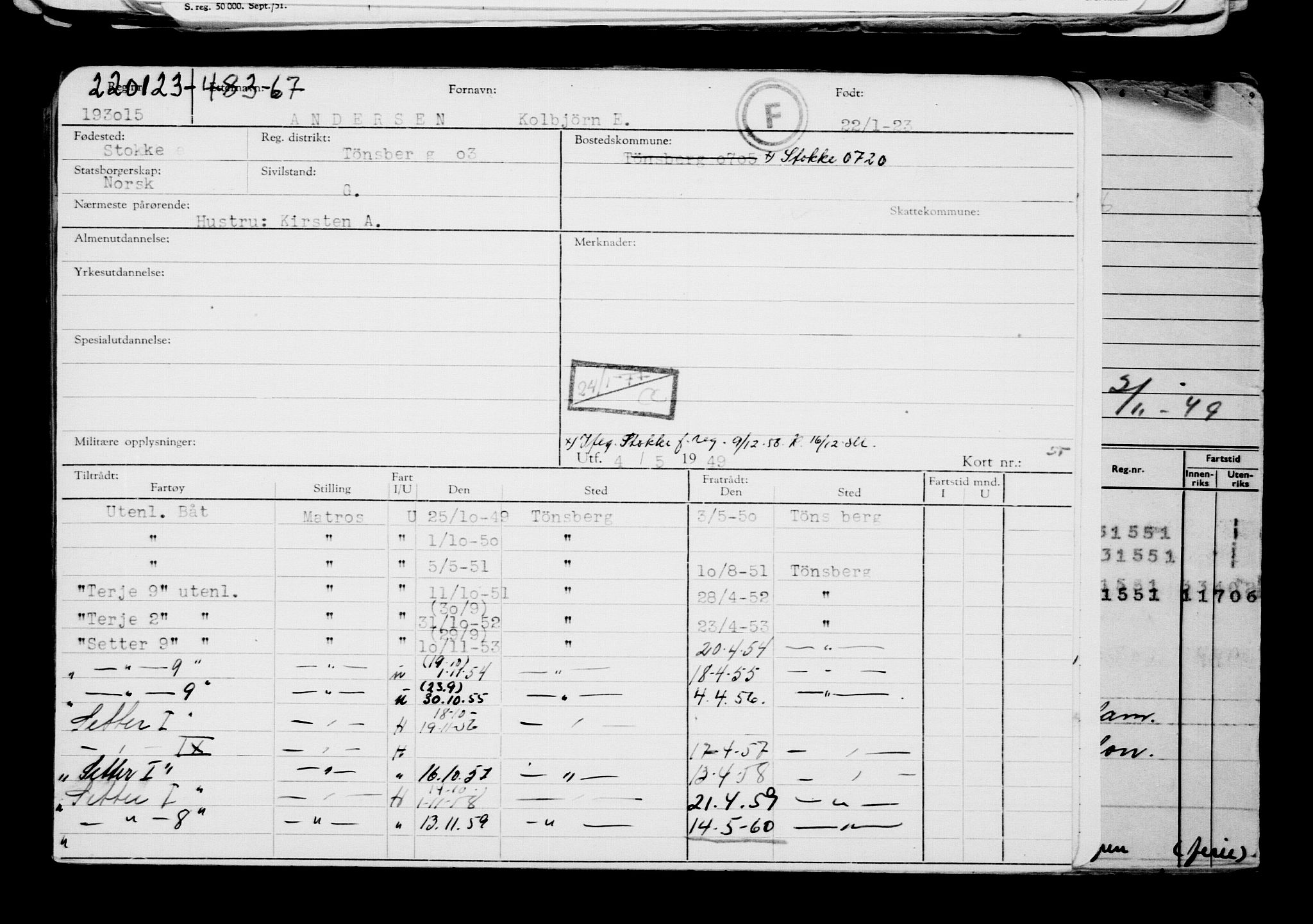 Direktoratet for sjømenn, AV/RA-S-3545/G/Gb/L0214: Hovedkort, 1923, p. 597