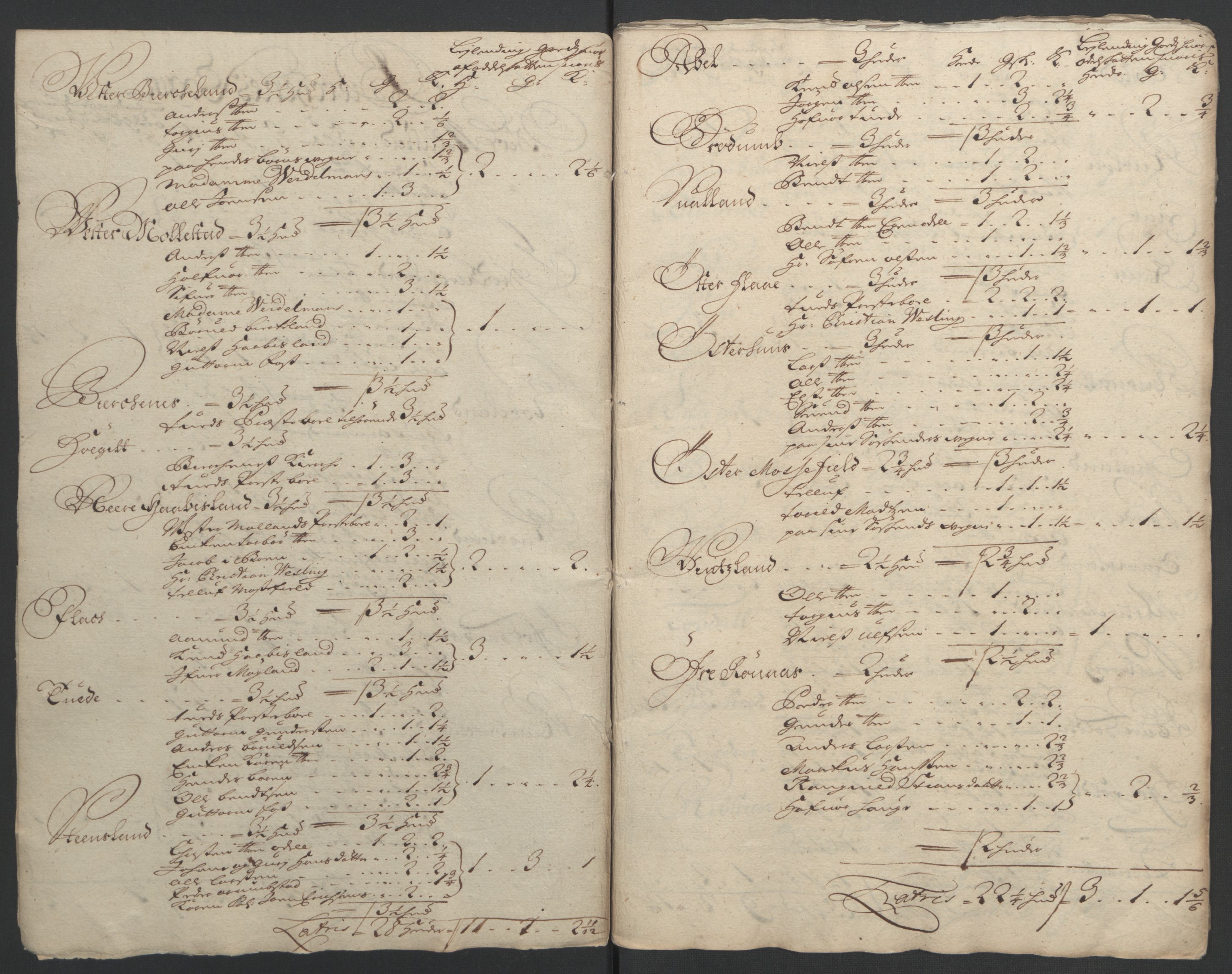 Rentekammeret inntil 1814, Reviderte regnskaper, Fogderegnskap, RA/EA-4092/R39/L2312: Fogderegnskap Nedenes, 1693-1695, p. 68