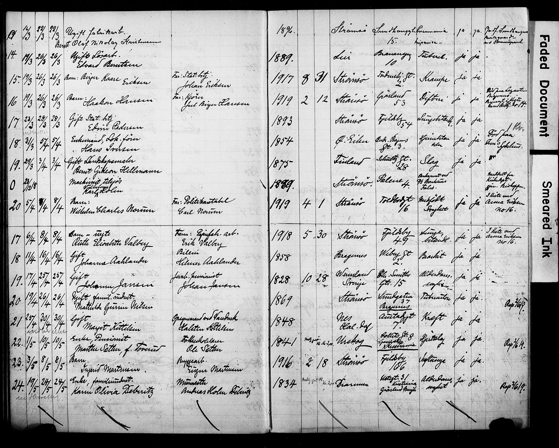 Strømsø kirkebøker, AV/SAKO-A-246/Y/Ya/L0008: Parish register draft no. I 8, 1916-1931