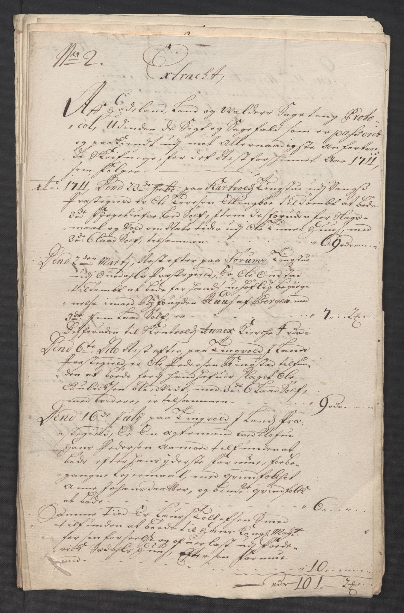 Rentekammeret inntil 1814, Reviderte regnskaper, Fogderegnskap, RA/EA-4092/R18/L1309: Fogderegnskap Hadeland, Toten og Valdres, 1712, p. 272