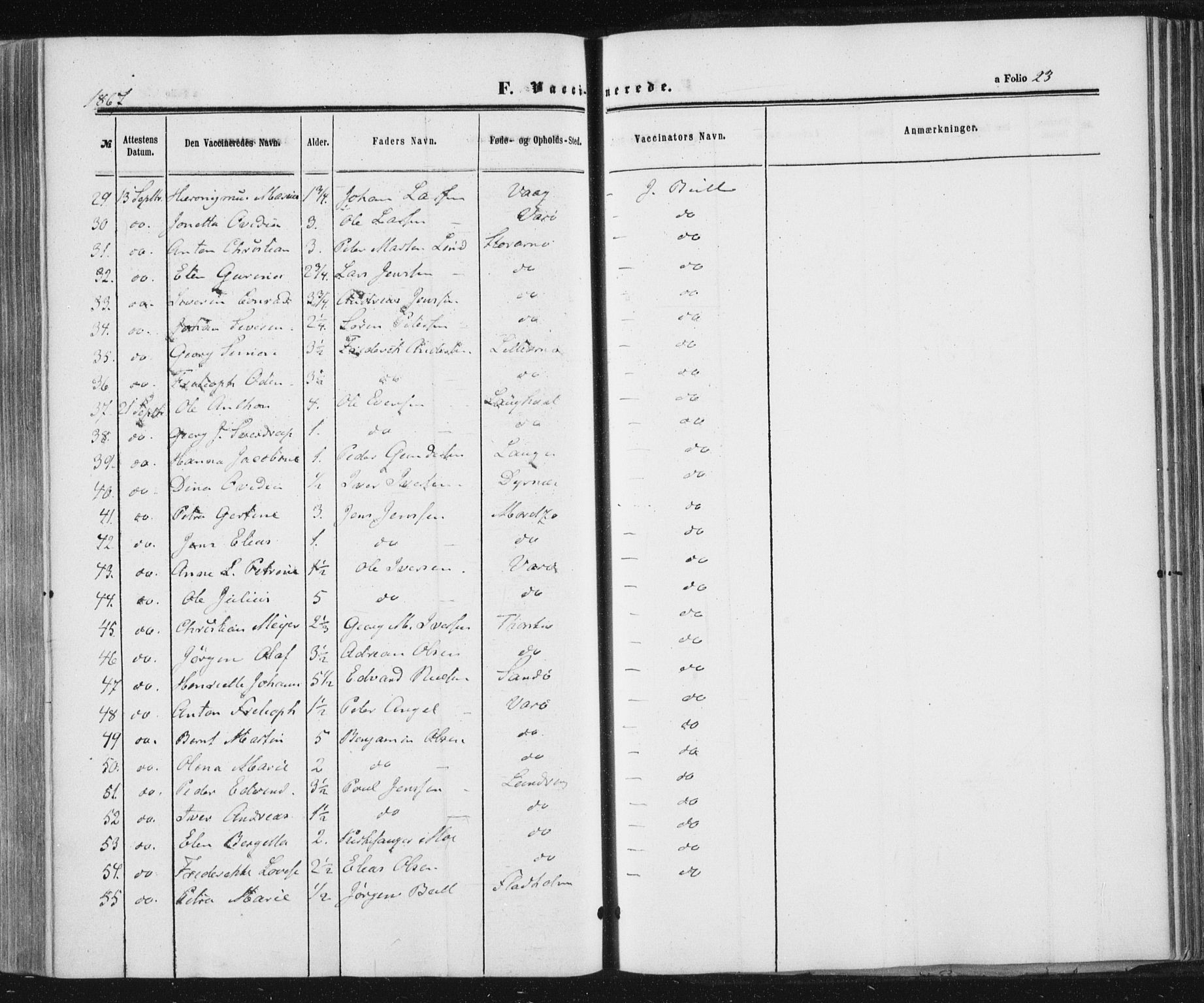 Ministerialprotokoller, klokkerbøker og fødselsregistre - Nord-Trøndelag, AV/SAT-A-1458/784/L0670: Parish register (official) no. 784A05, 1860-1876, p. 23