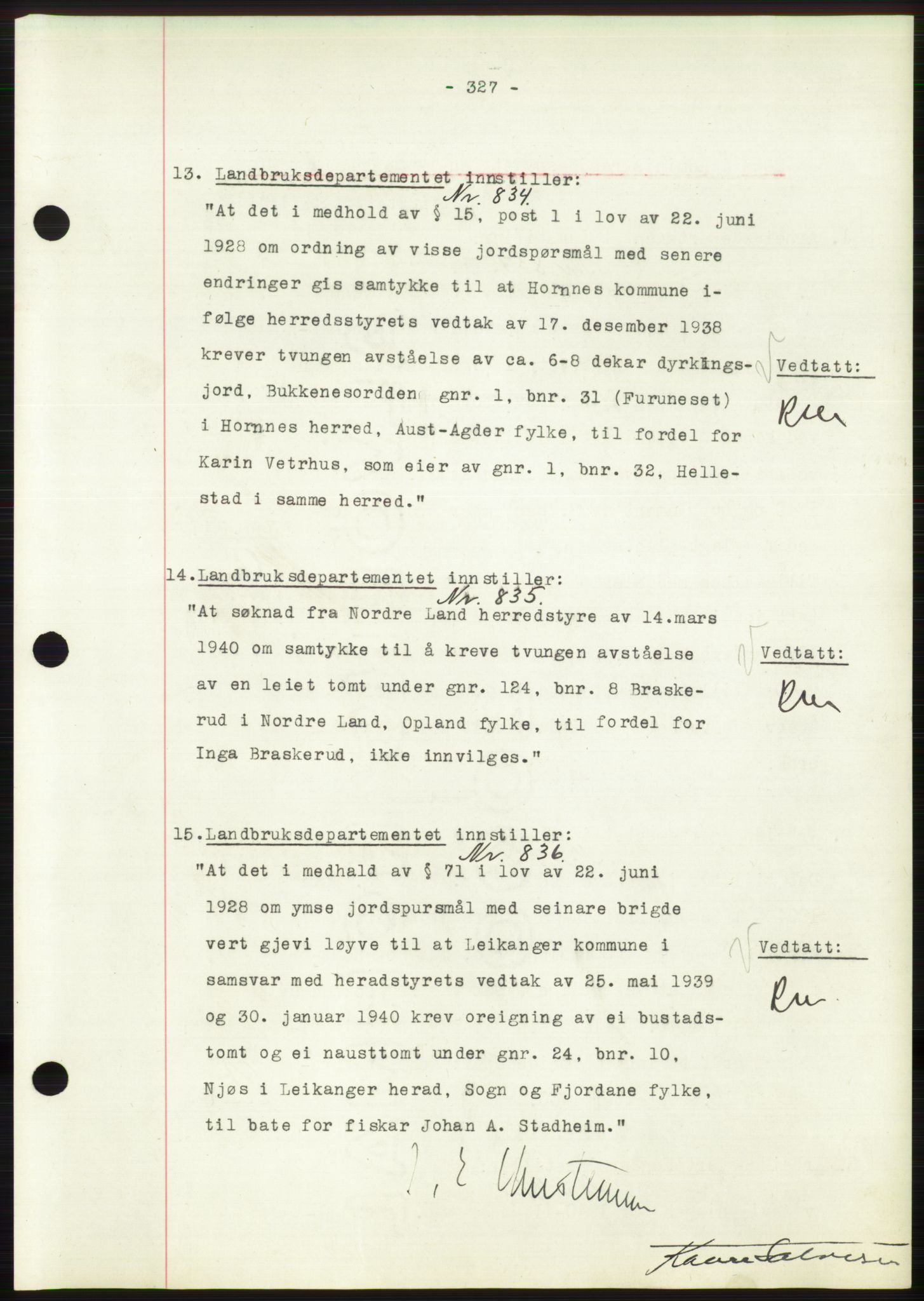 Administrasjonsrådet, AV/RA-S-1004/A/L0002: Vedtaksprotokoll 16/4-25/9, 1940, p. 331