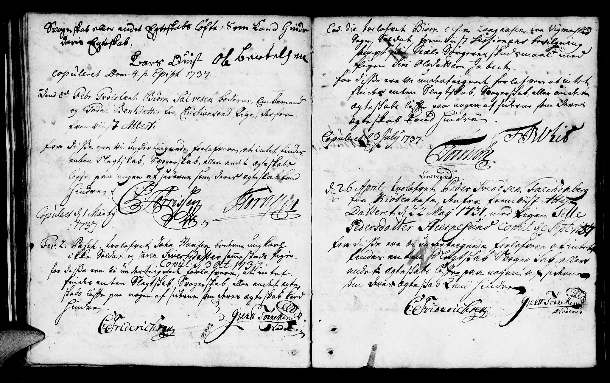 Mandal sokneprestkontor, AV/SAK-1111-0030/F/Fa/Faa/L0002: Parish register (official) no. A 2, 1720-1754, p. 45