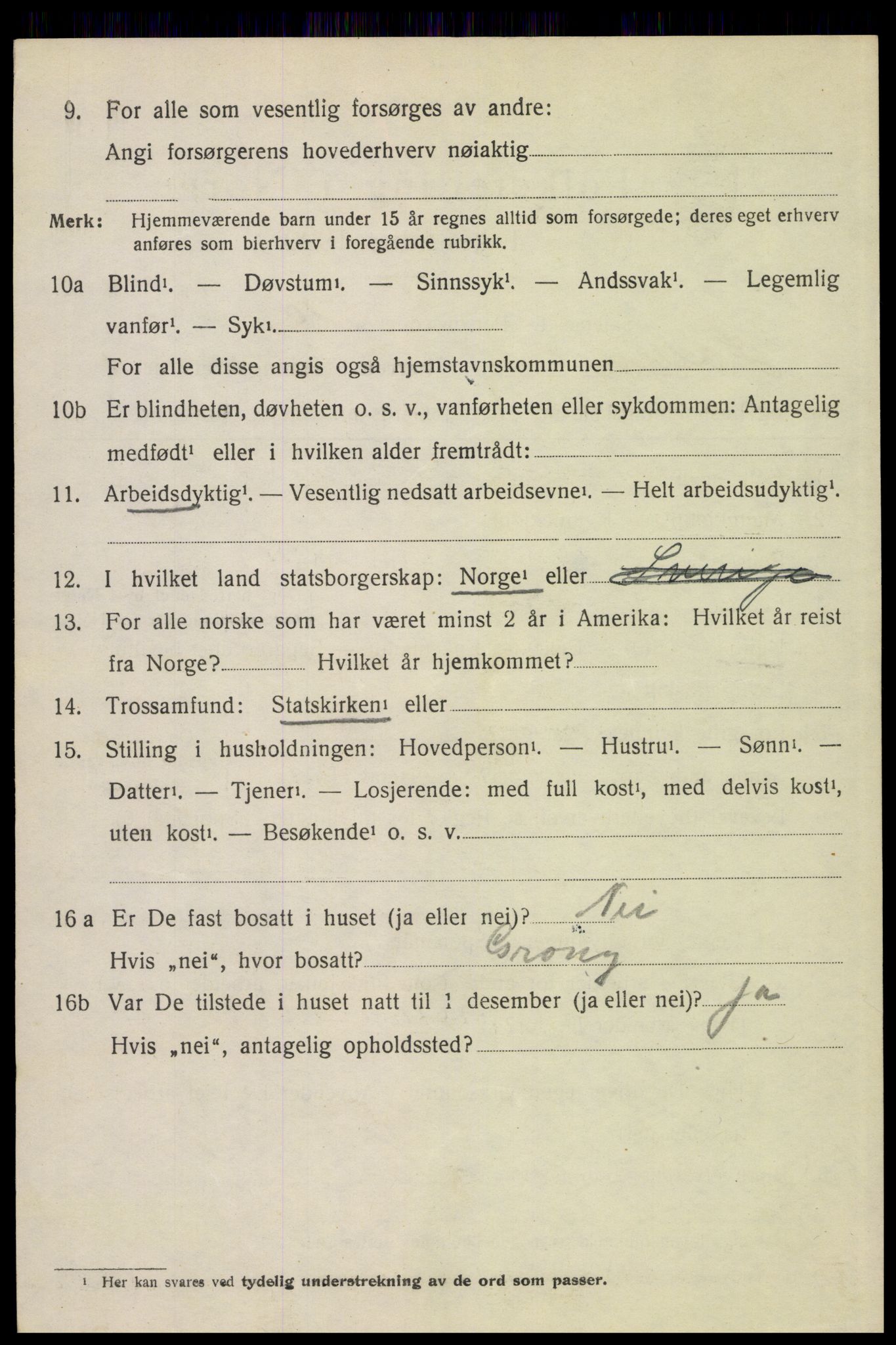 SAH, 1920 census for Sollia, 1920, p. 202
