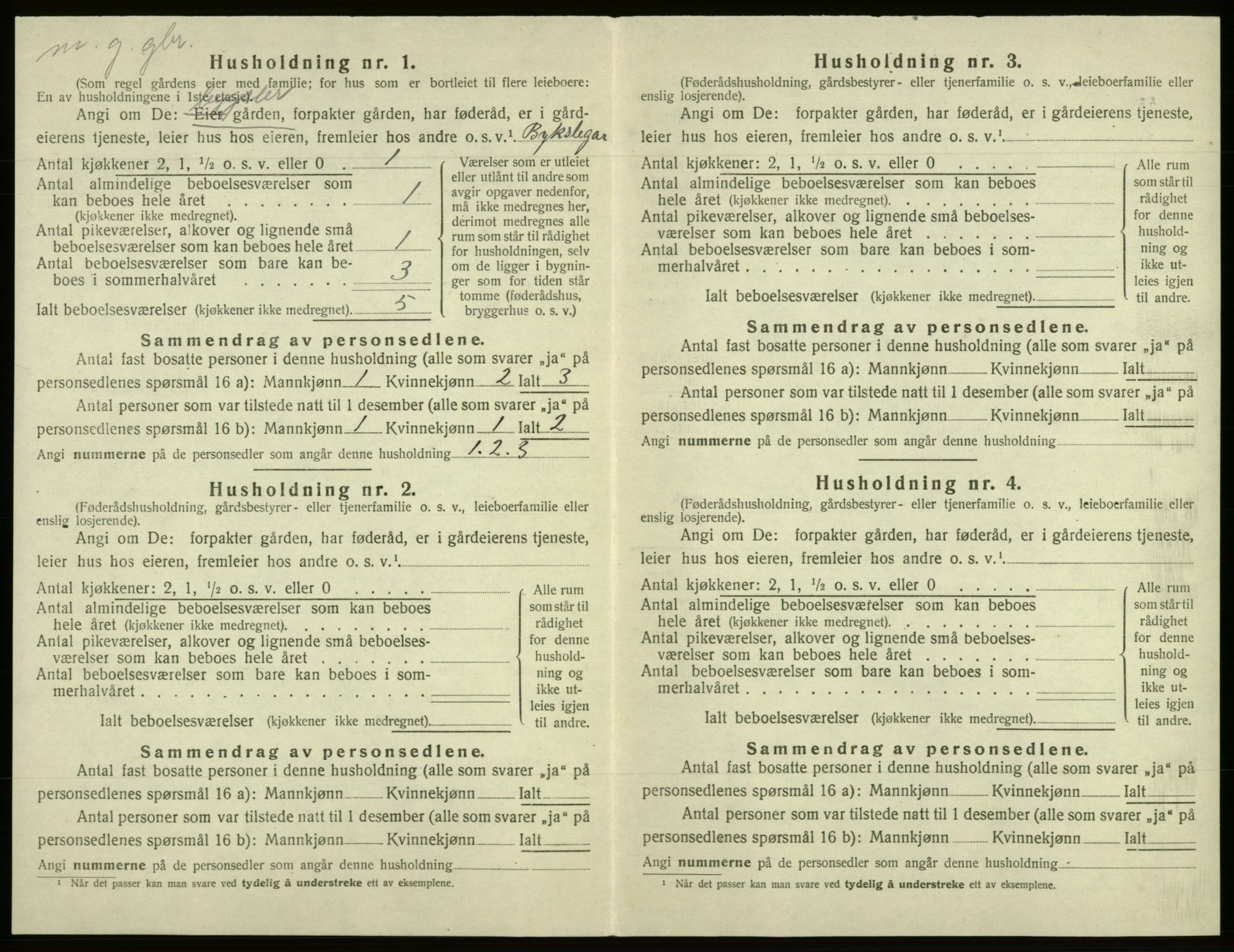 SAB, 1920 census for Os, 1920, p. 566