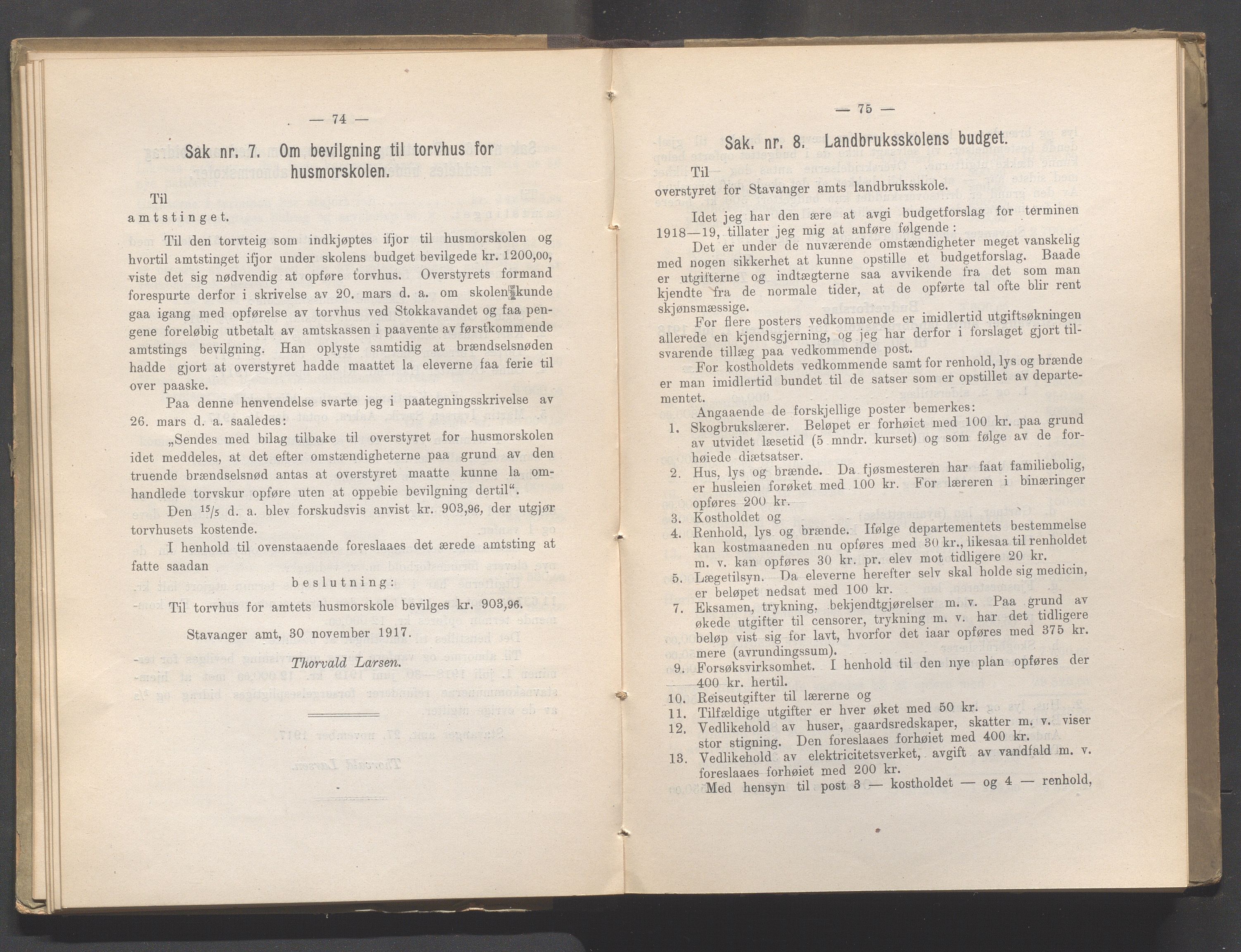 Rogaland fylkeskommune - Fylkesrådmannen , IKAR/A-900/A, 1918, p. 43