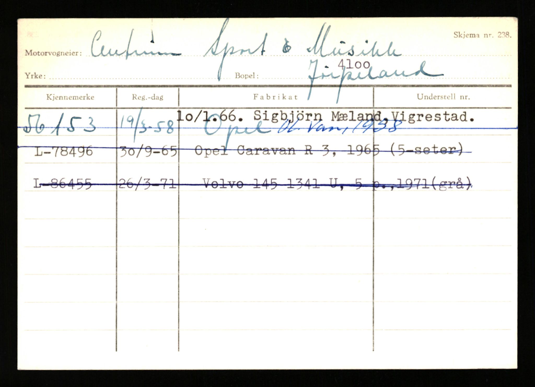 Stavanger trafikkstasjon, SAST/A-101942/0/H/L0005: Bue - Dahlstrøm, 1930-1971, p. 2183