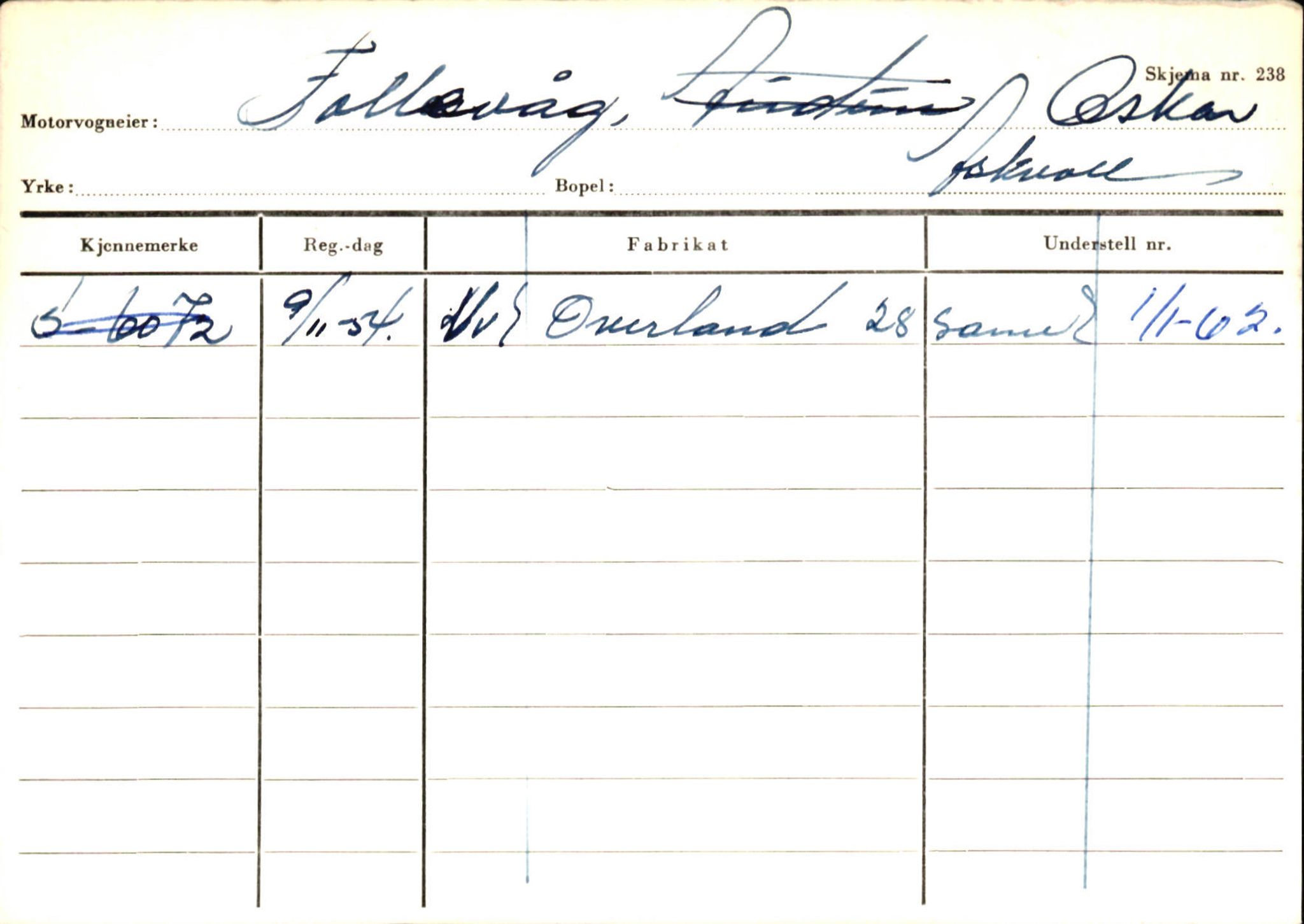 Statens vegvesen, Sogn og Fjordane vegkontor, AV/SAB-A-5301/4/F/L0132: Eigarregister Askvoll A-Å. Balestrand A-Å, 1945-1975, p. 301