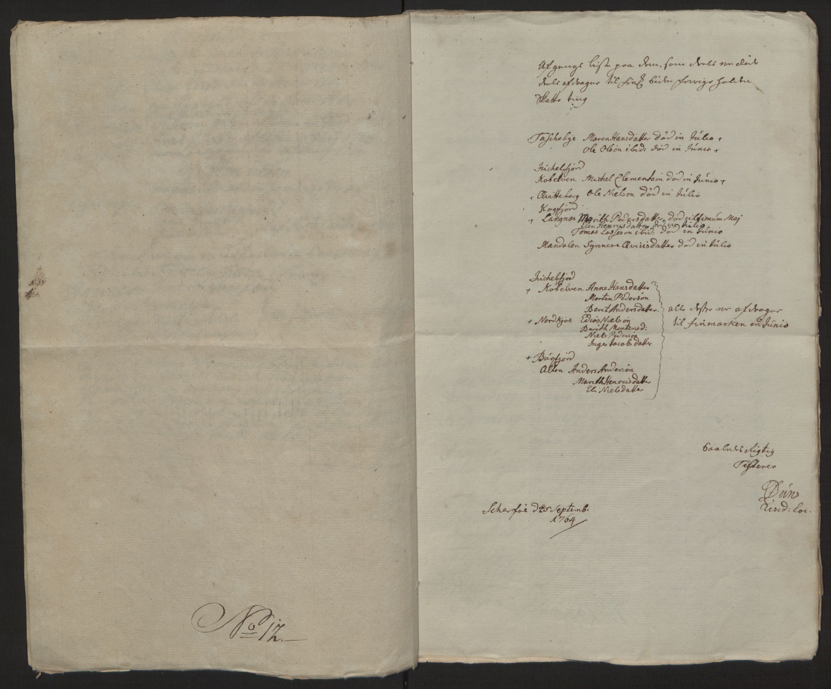 Rentekammeret inntil 1814, Reviderte regnskaper, Fogderegnskap, RA/EA-4092/R68/L4845: Ekstraskatten Senja og Troms, 1762-1765, p. 445