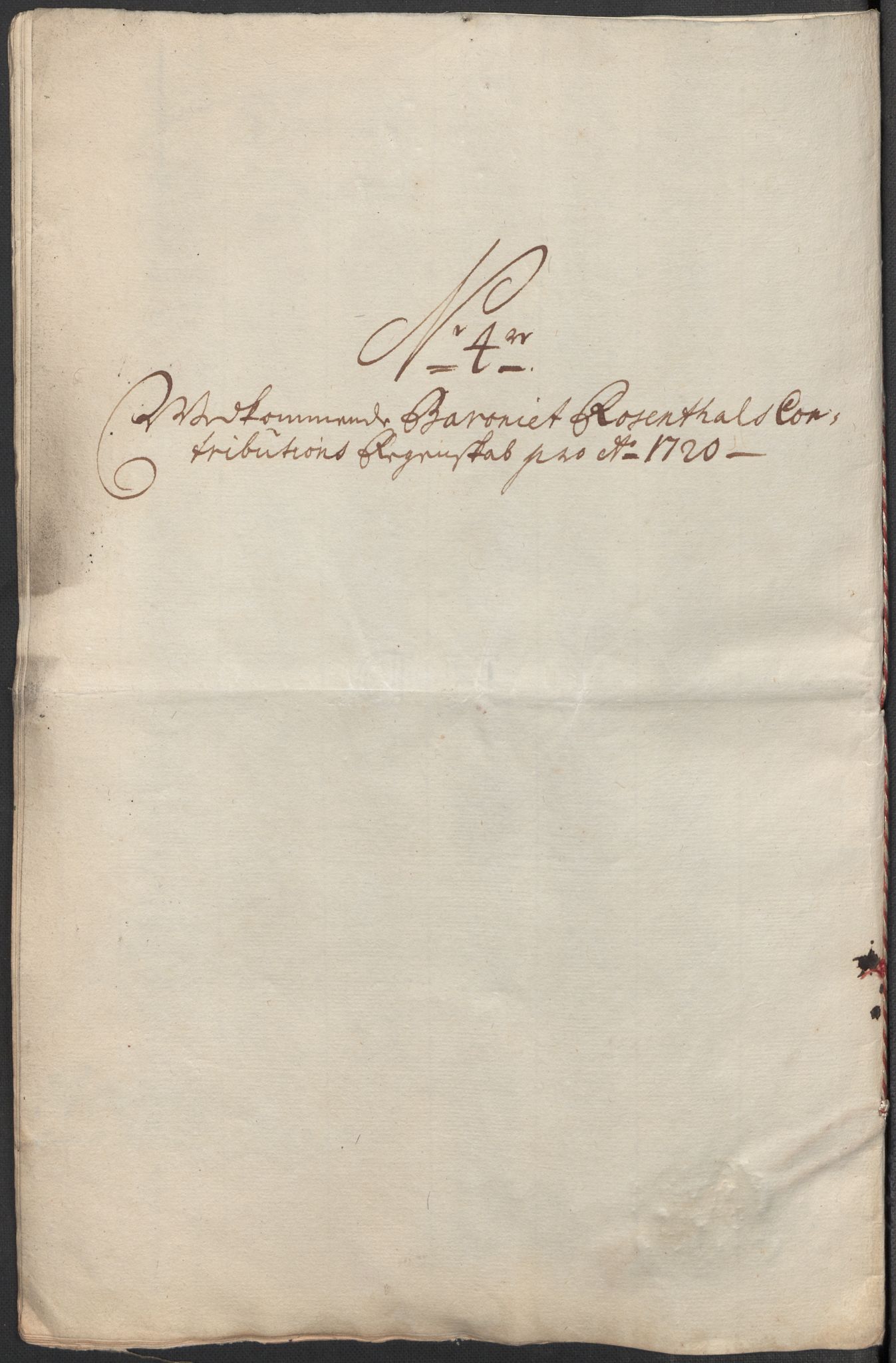 Rentekammeret inntil 1814, Reviderte regnskaper, Fogderegnskap, RA/EA-4092/R49/L3140: Fogderegnskap Rosendal Baroni, 1718-1720, p. 231