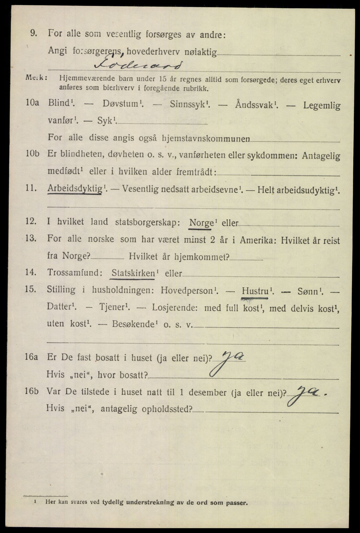 SAH, 1920 census for Nord-Aurdal, 1920, p. 6767