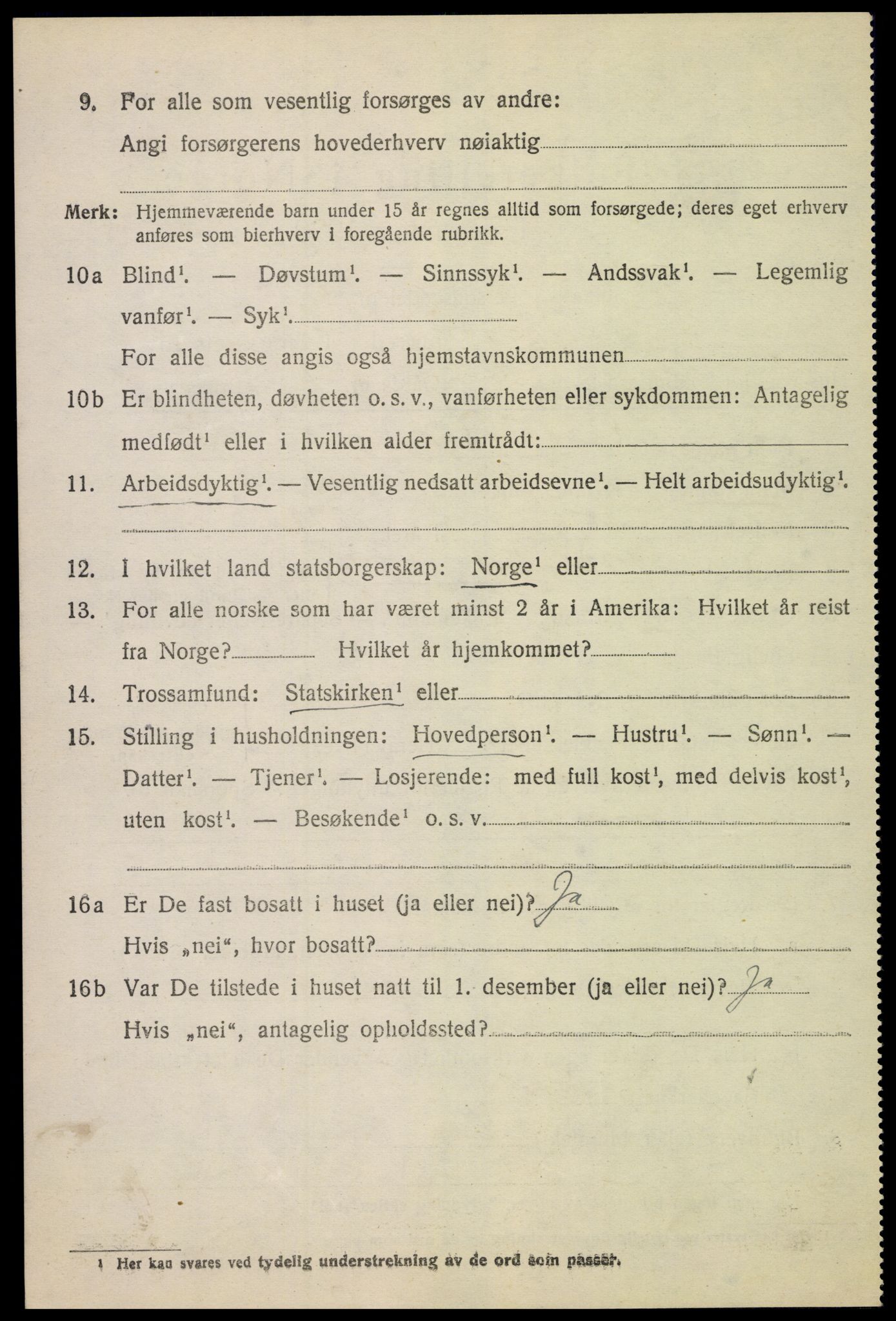 SAH, 1920 census for Nes (Hedmark), 1920, p. 3269