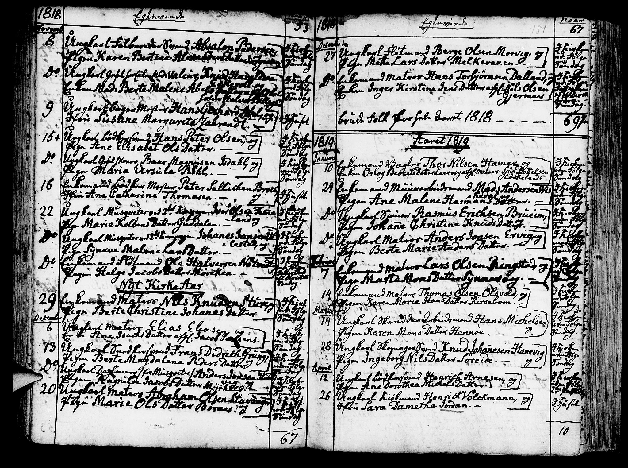 Korskirken sokneprestembete, SAB/A-76101/H/Haa/L0009: Parish register (official) no. A 9, 1743-1861, p. 151