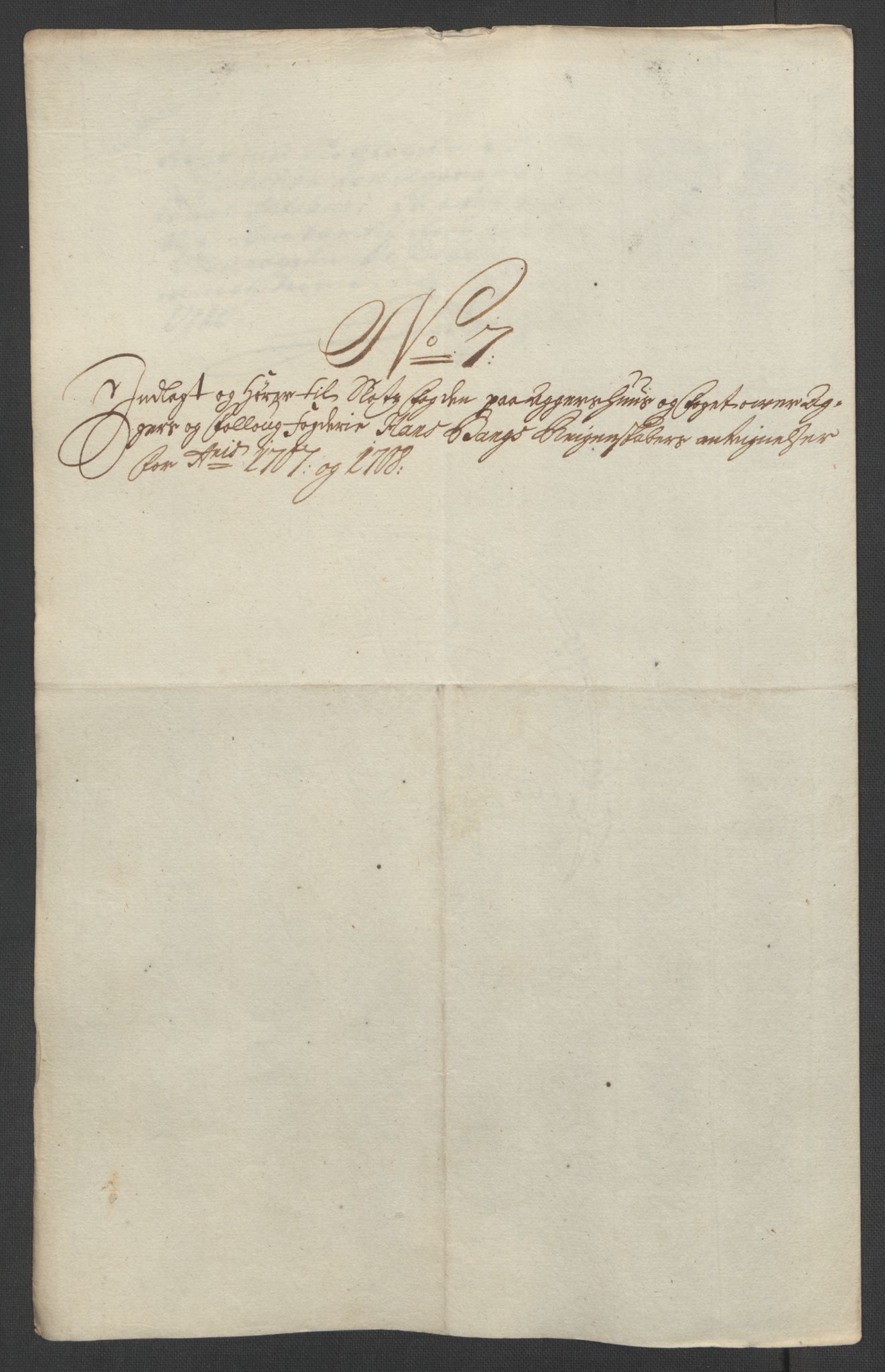 Rentekammeret inntil 1814, Reviderte regnskaper, Fogderegnskap, AV/RA-EA-4092/R10/L0447: Fogderegnskap Aker og Follo, 1707-1709, p. 403