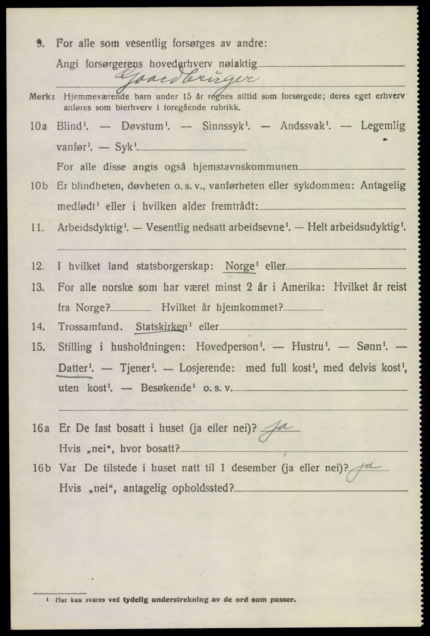 SAKO, 1920 census for Bø (Telemark), 1920, p. 6167