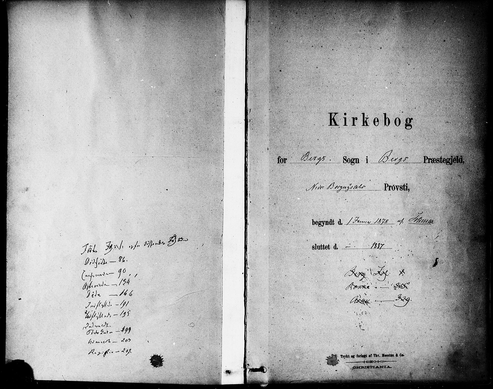 Berg prestekontor Kirkebøker, AV/SAO-A-10902/F/Fa/L0006: Parish register (official) no. I 6, 1878-1887