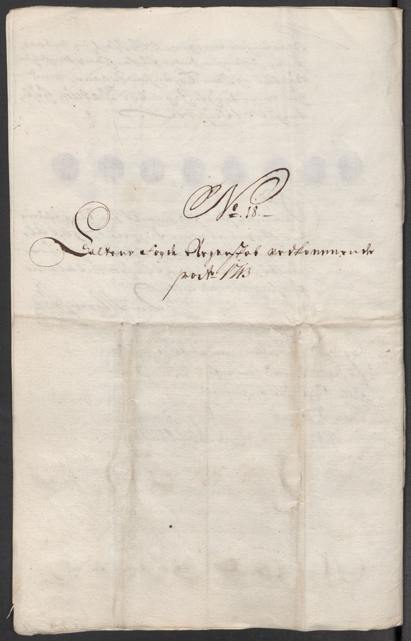 Rentekammeret inntil 1814, Reviderte regnskaper, Fogderegnskap, AV/RA-EA-4092/R66/L4583: Fogderegnskap Salten, 1713, p. 121