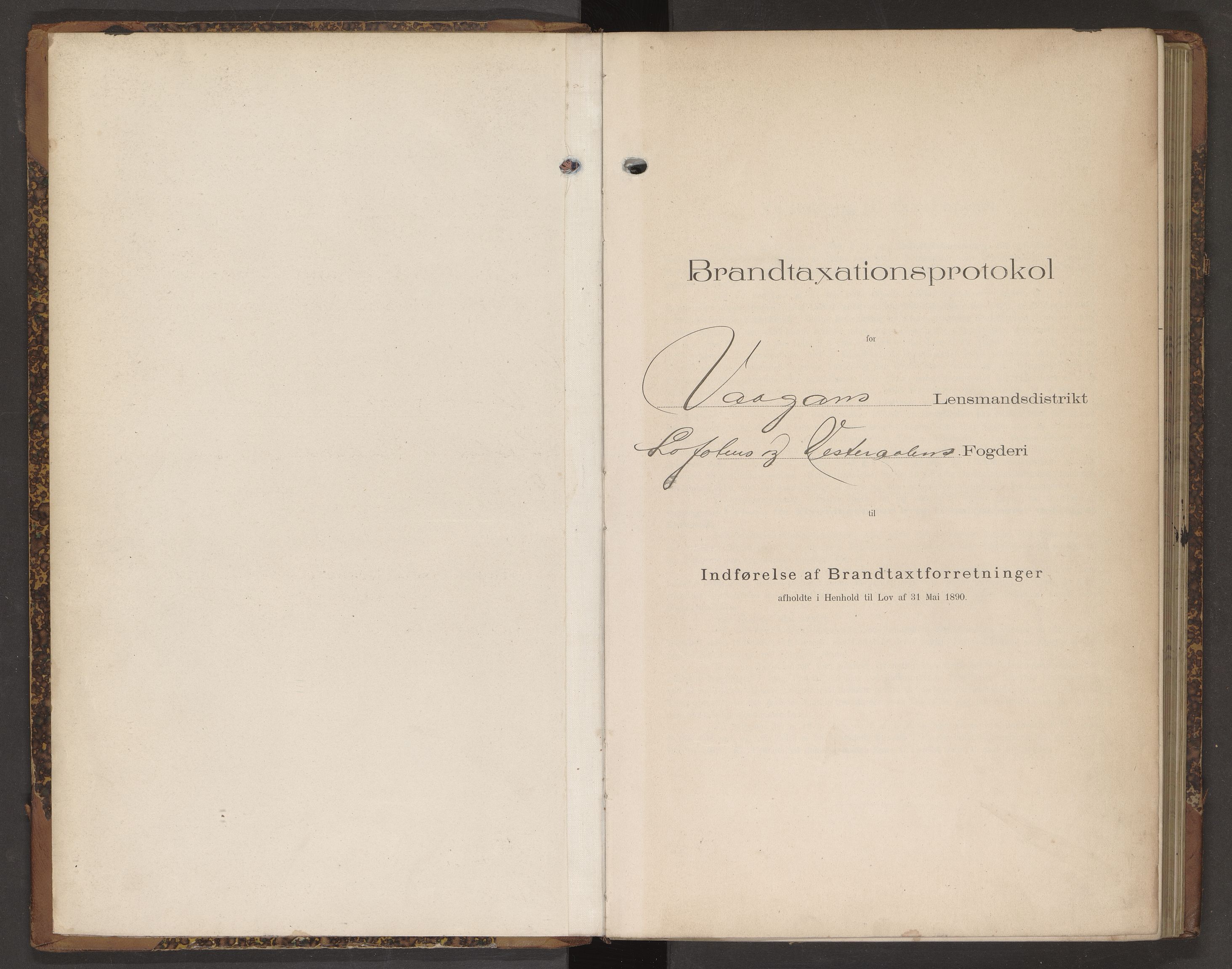 Norges Brannkasse Vågan, AV/SAT-A-5587/Fb/L0002: Branntakstprotokoll, 1901-1909