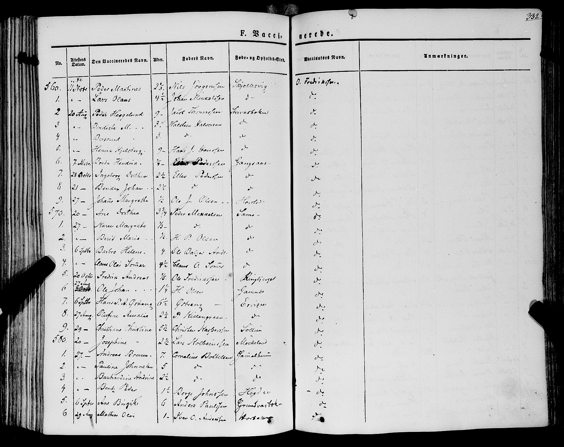Trondenes sokneprestkontor, SATØ/S-1319/H/Ha/L0009kirke: Parish register (official) no. 9, 1841-1852, p. 332