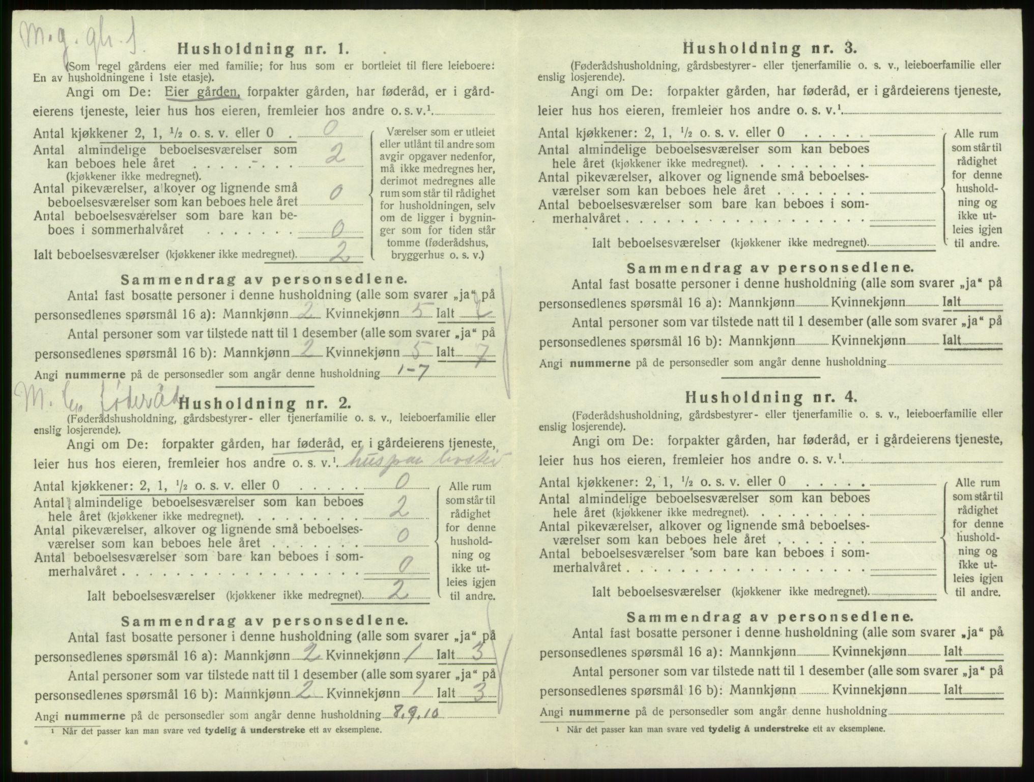 SAB, 1920 census for Gaular, 1920, p. 896