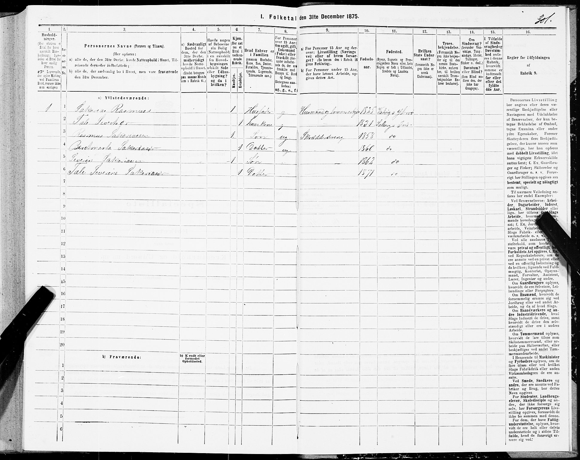 SAT, 1875 census for 1729P Inderøy, 1875, p. 5301