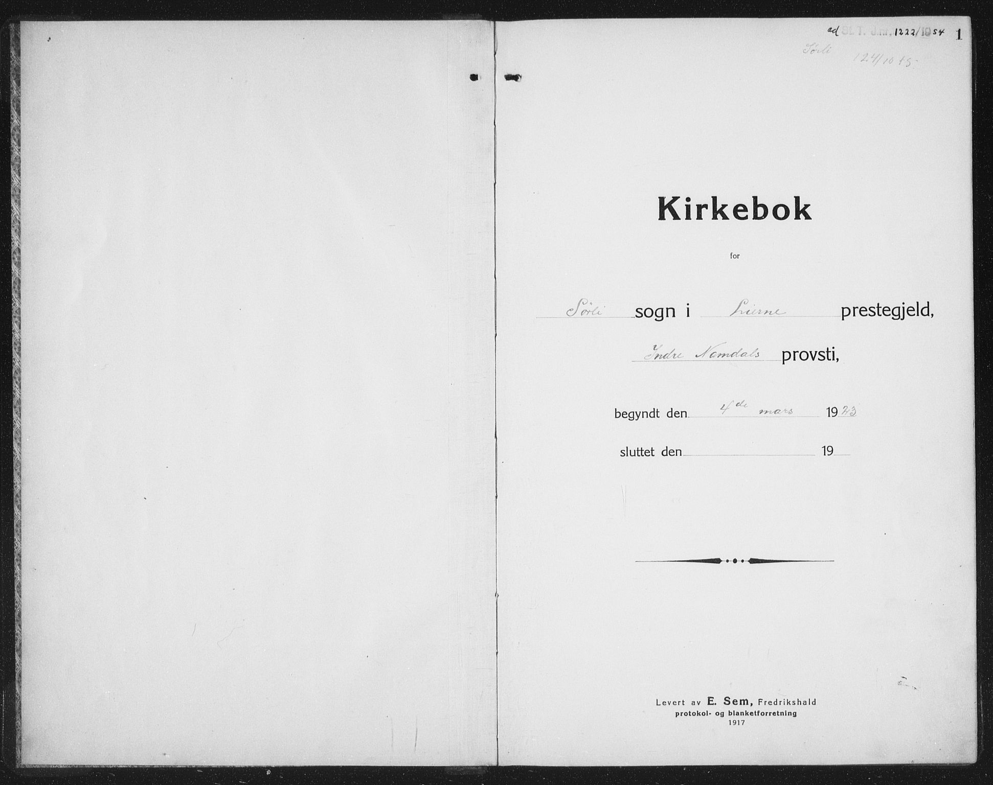 Ministerialprotokoller, klokkerbøker og fødselsregistre - Nord-Trøndelag, SAT/A-1458/757/L0507: Parish register (copy) no. 757C02, 1923-1939, p. 1