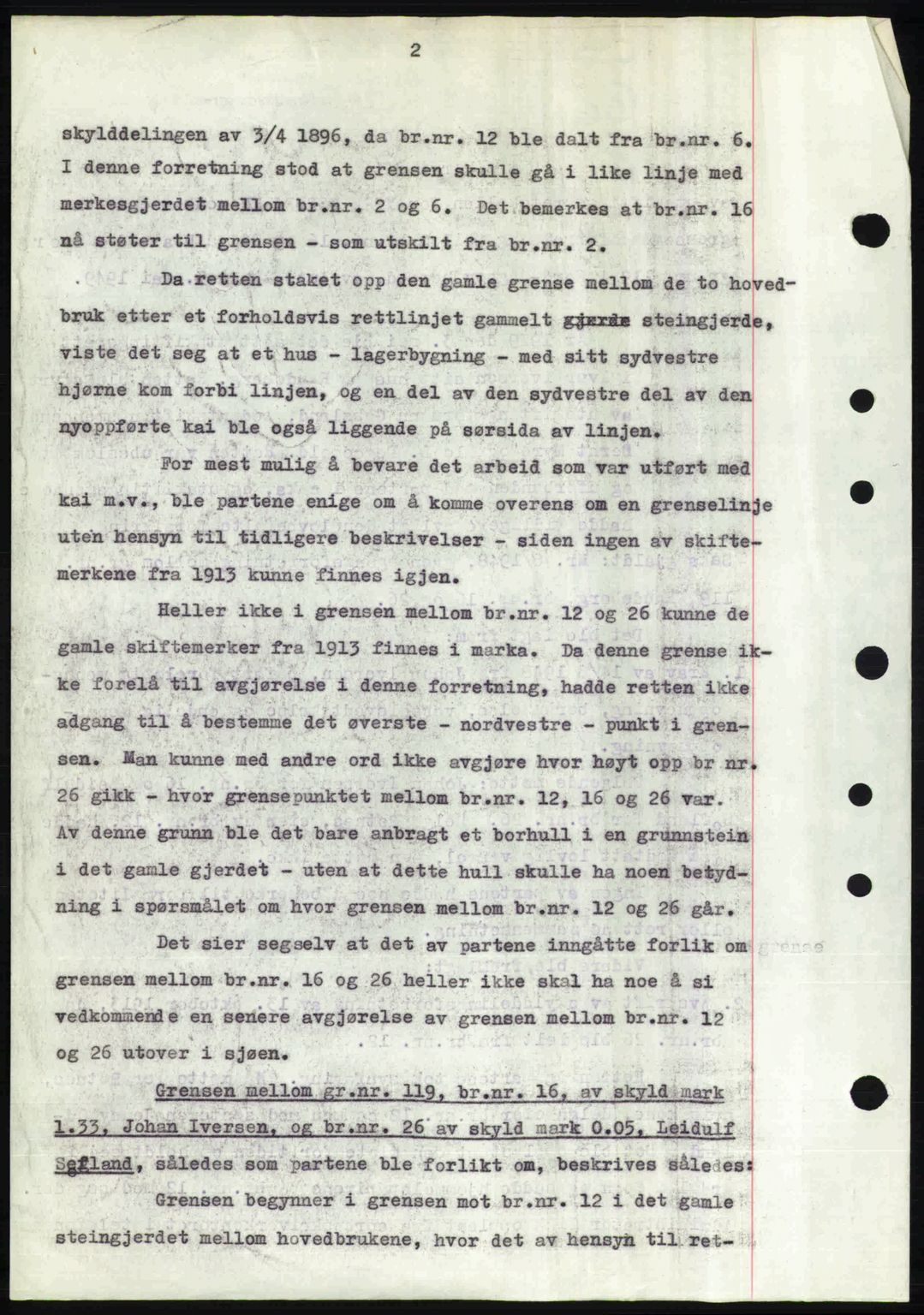 Nordfjord sorenskriveri, SAB/A-2801/02/02b/02bj/L0016a: Mortgage book no. A16 I, 1949-1950, Diary no: : 1566/1949