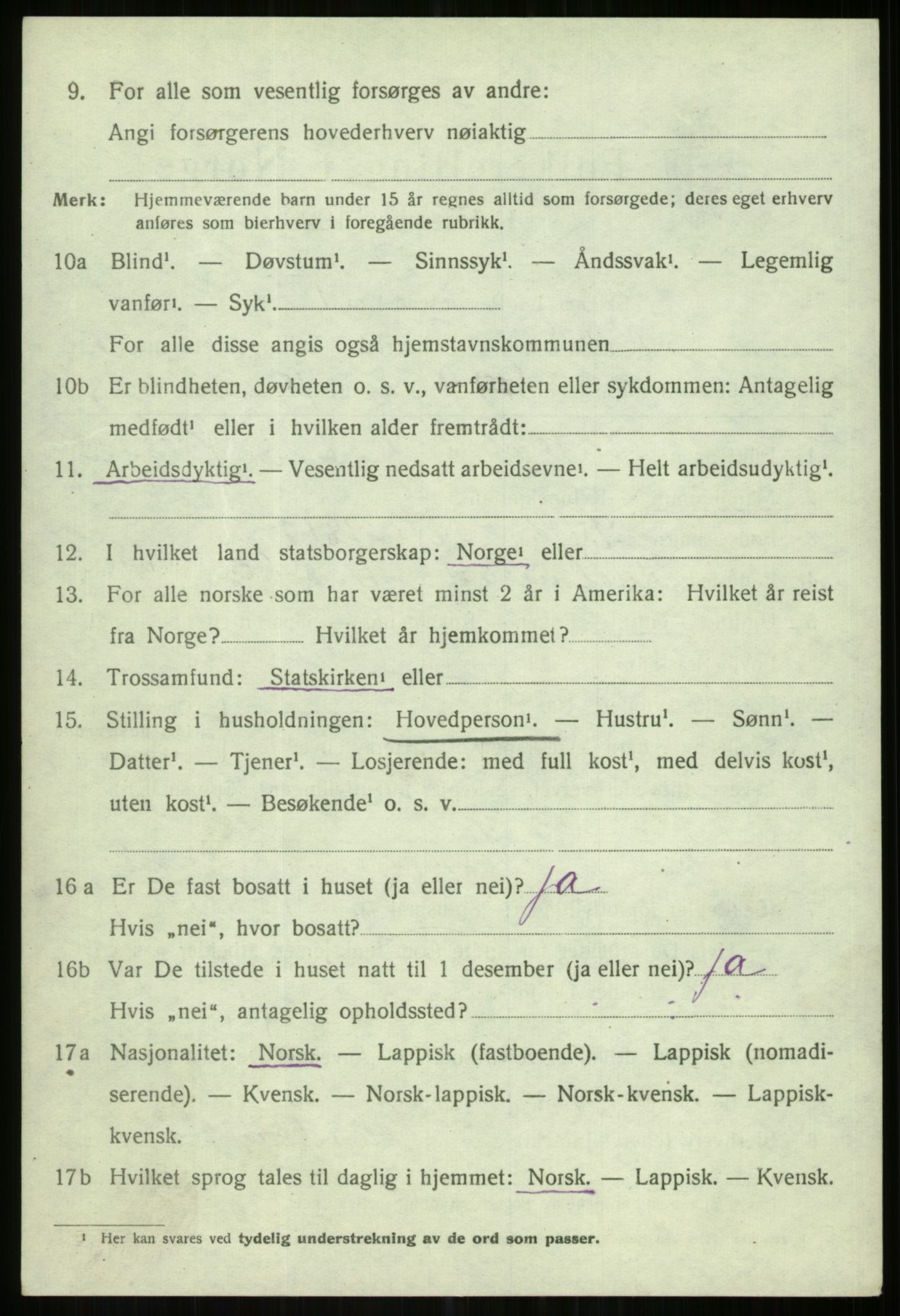 SATØ, 1920 census for Karlsøy, 1920, p. 2193