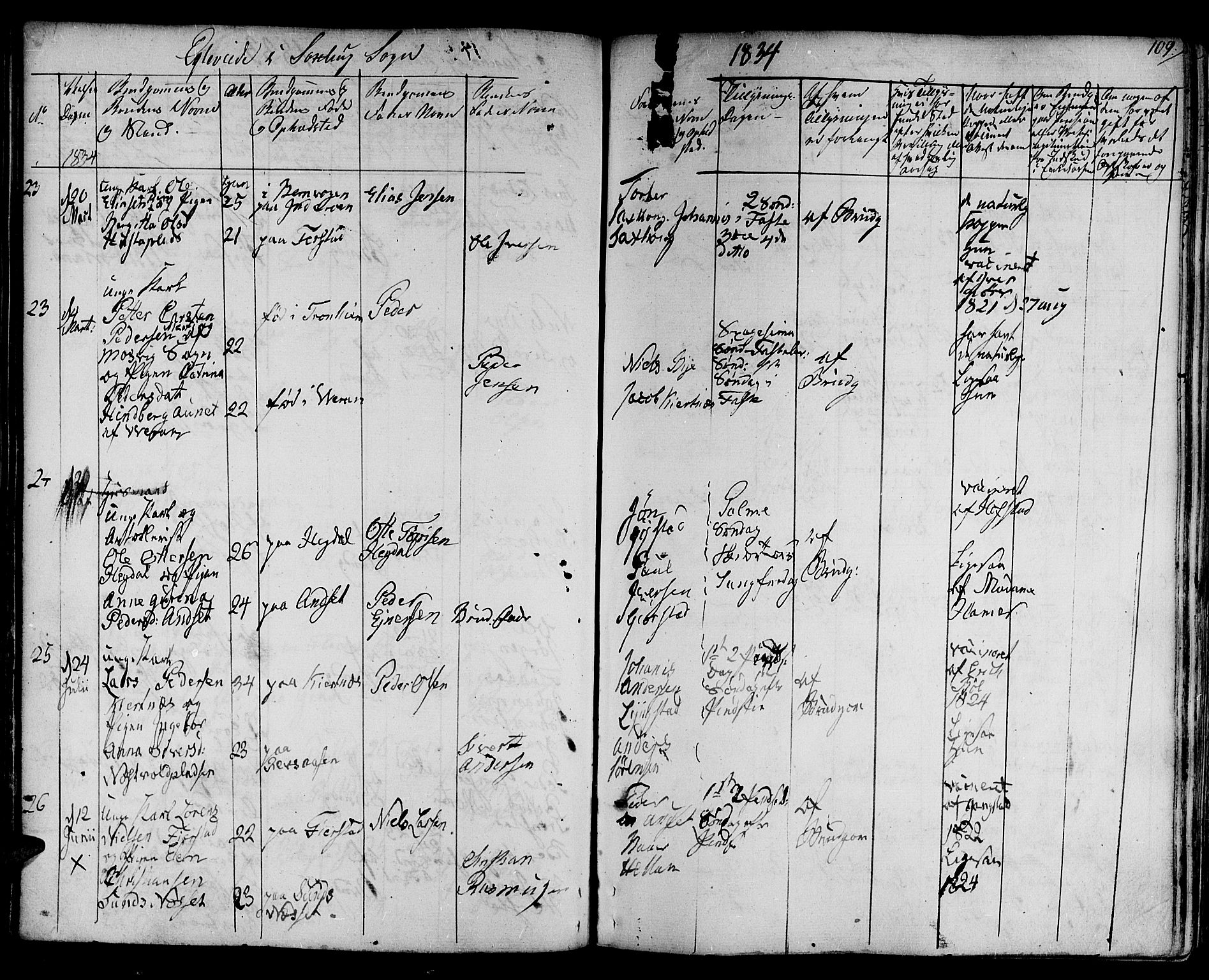 Ministerialprotokoller, klokkerbøker og fødselsregistre - Nord-Trøndelag, SAT/A-1458/730/L0277: Parish register (official) no. 730A06 /1, 1830-1839, p. 109