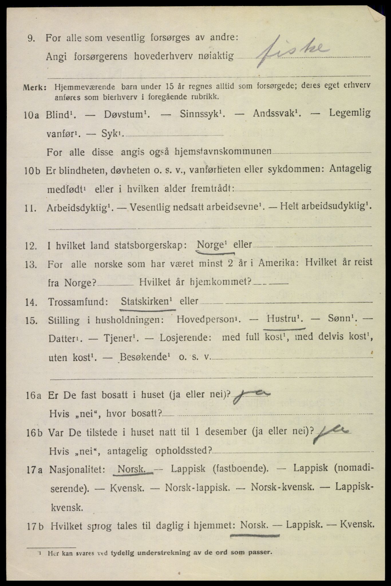 SAT, 1920 census for Borge, 1920, p. 4284