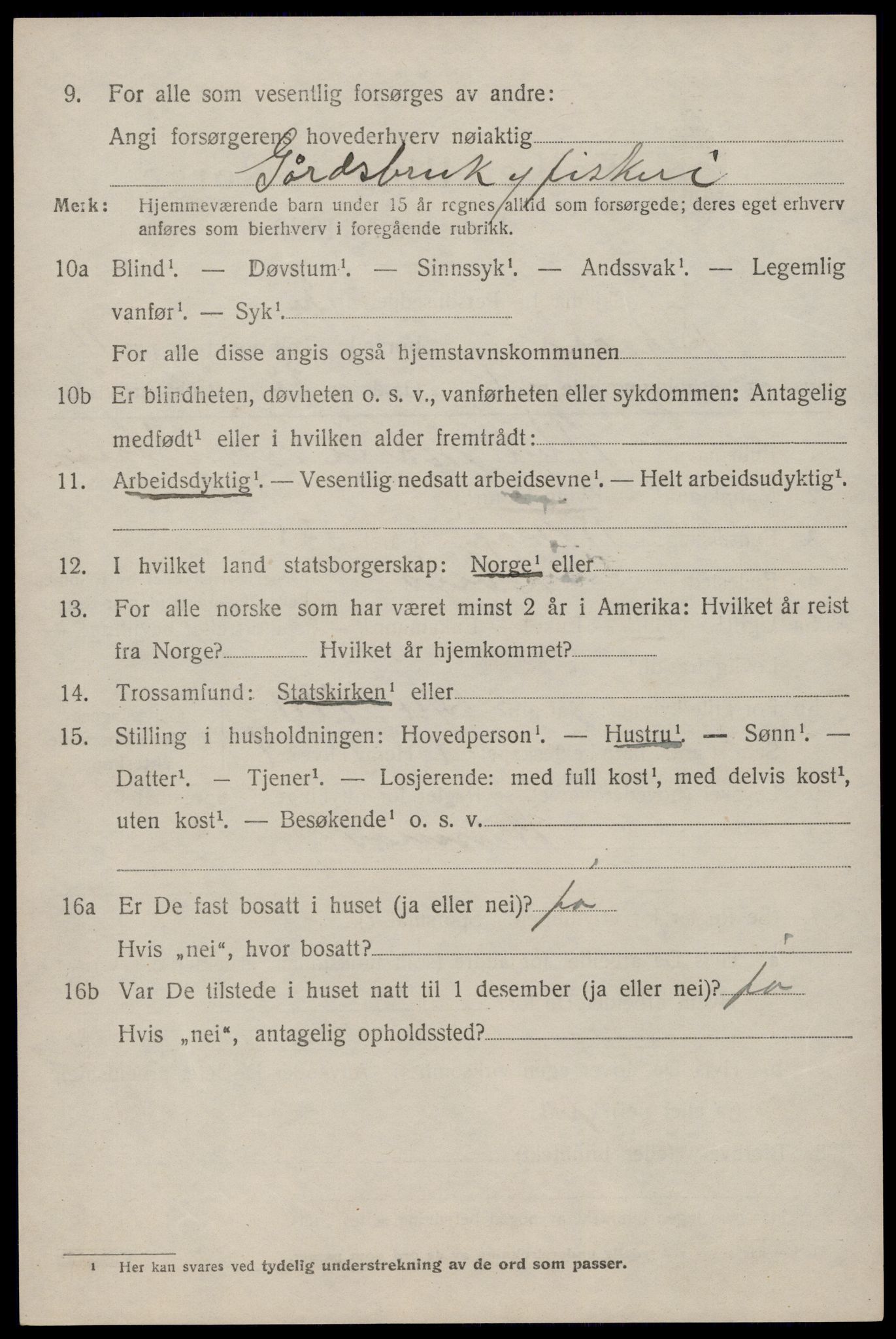 SAST, 1920 census for Skåre, 1920, p. 8279