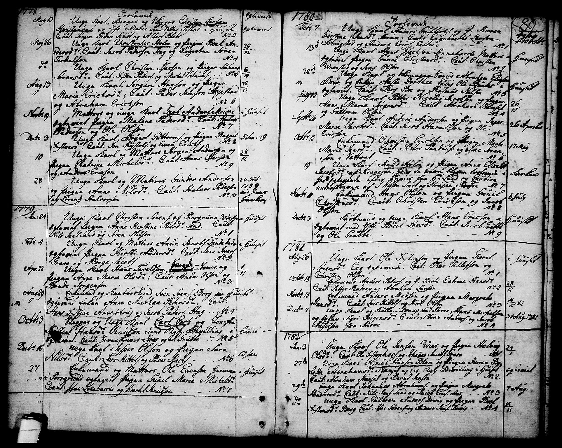 Brevik kirkebøker, AV/SAKO-A-255/F/Fa/L0003: Parish register (official) no. 3, 1764-1814, p. 89
