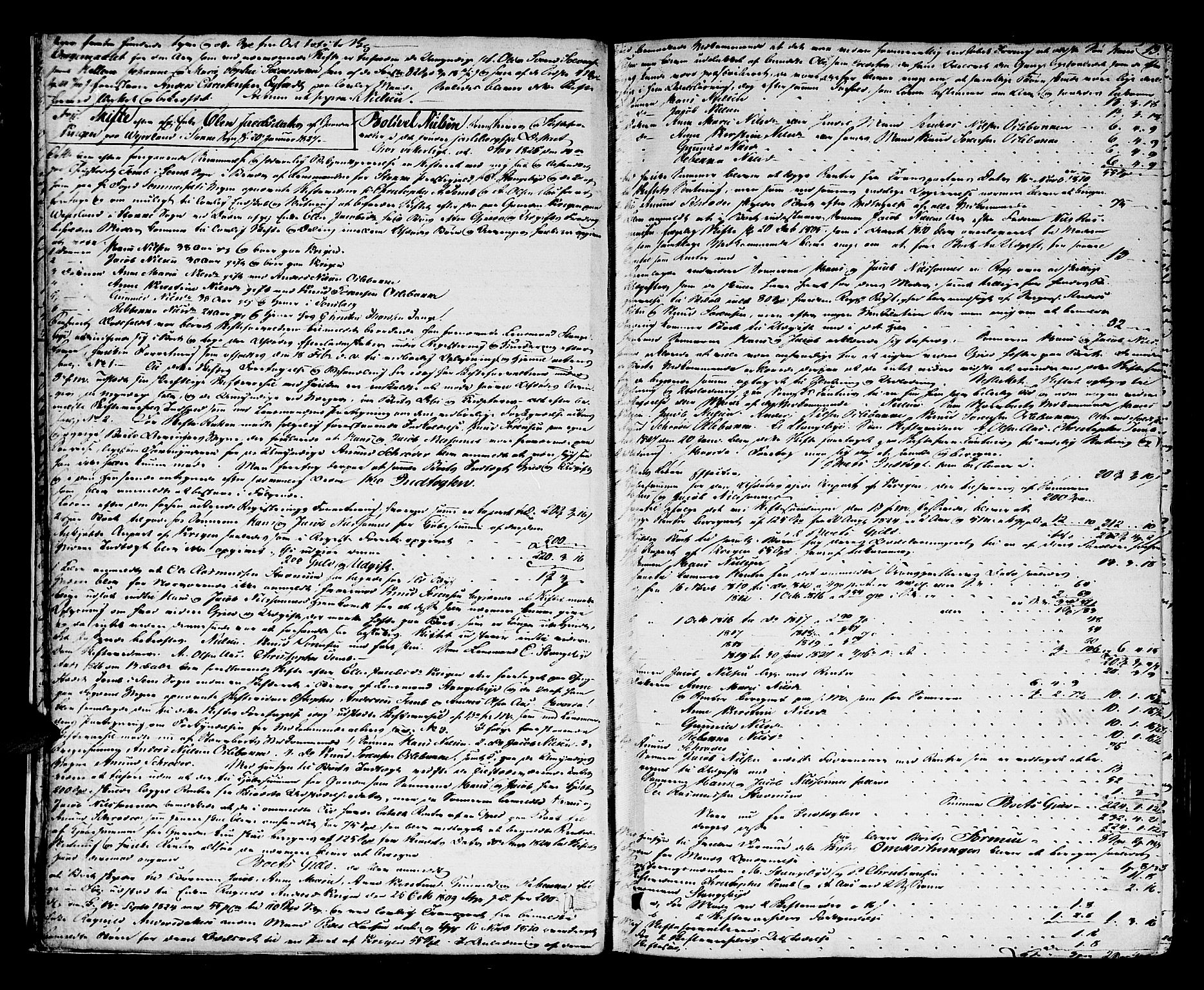 Søndre Jarlsberg sorenskriveri, AV/SAKO-A-129/H/Hb/Hbd/L0001: Skifteutlodningsprotokoll, 1826-1837, p. 12b-13a