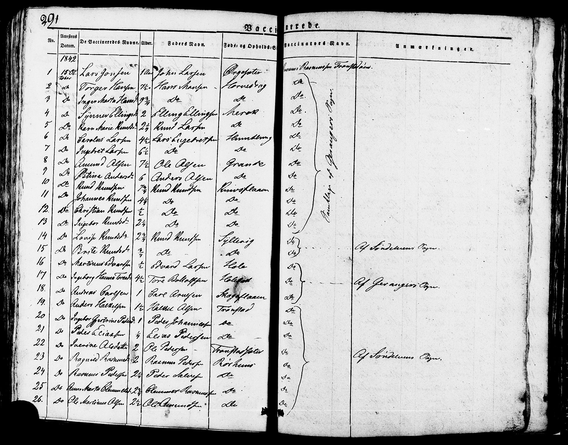 Ministerialprotokoller, klokkerbøker og fødselsregistre - Møre og Romsdal, SAT/A-1454/517/L0221: Parish register (official) no. 517A01, 1827-1858, p. 291