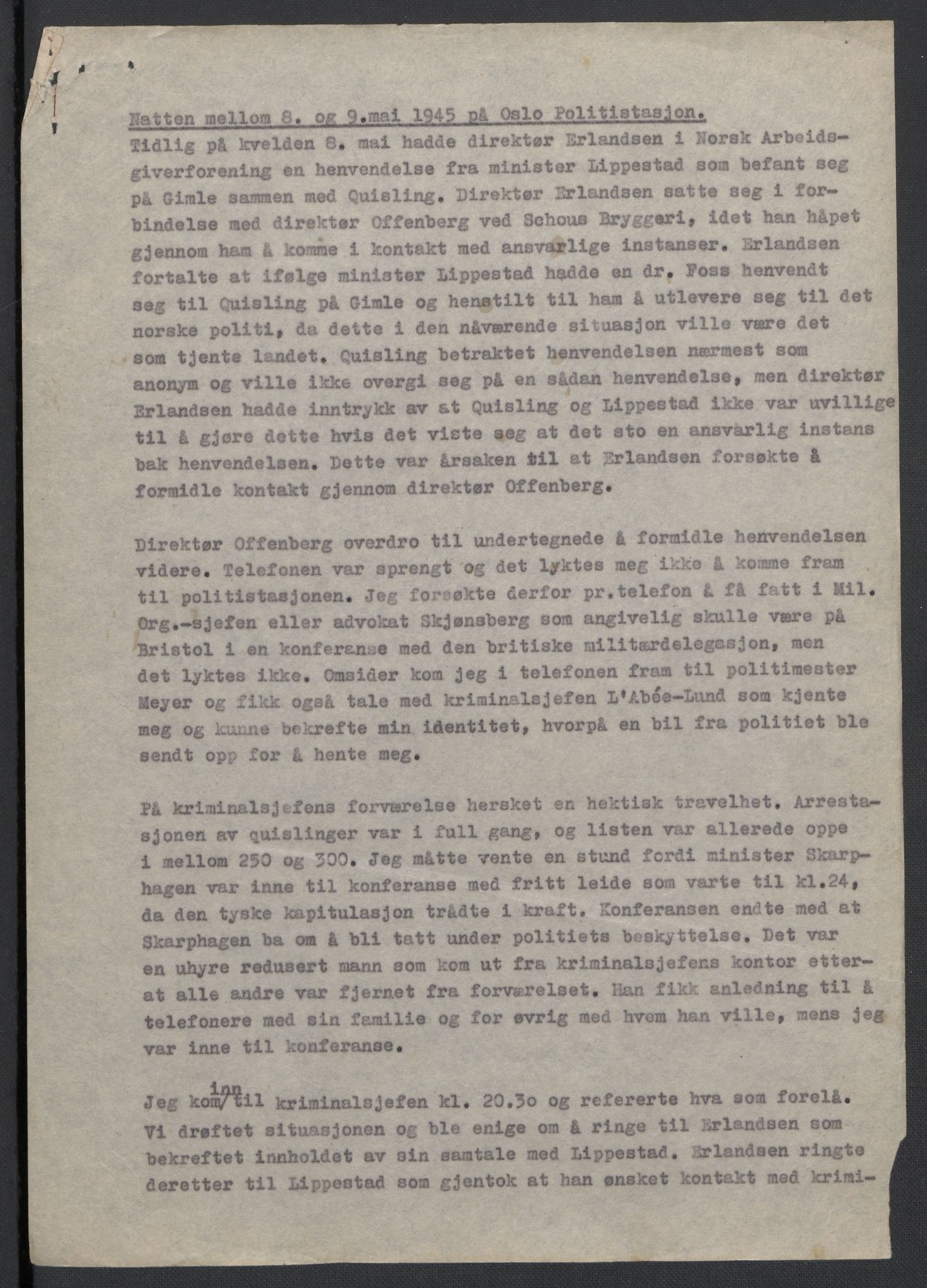 Landssvikarkivet, Oslo politikammer, AV/RA-S-3138-01/D/Da/L0003: Dnr. 29, 1945, p. 1327