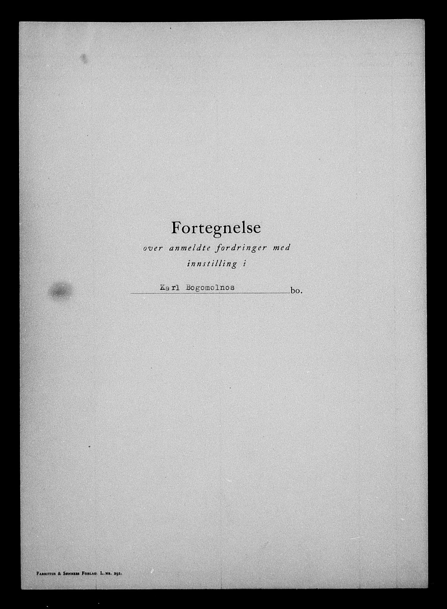 Justisdepartementet, Tilbakeføringskontoret for inndratte formuer, AV/RA-S-1564/H/Hc/Hcc/L0927: --, 1945-1947, p. 290
