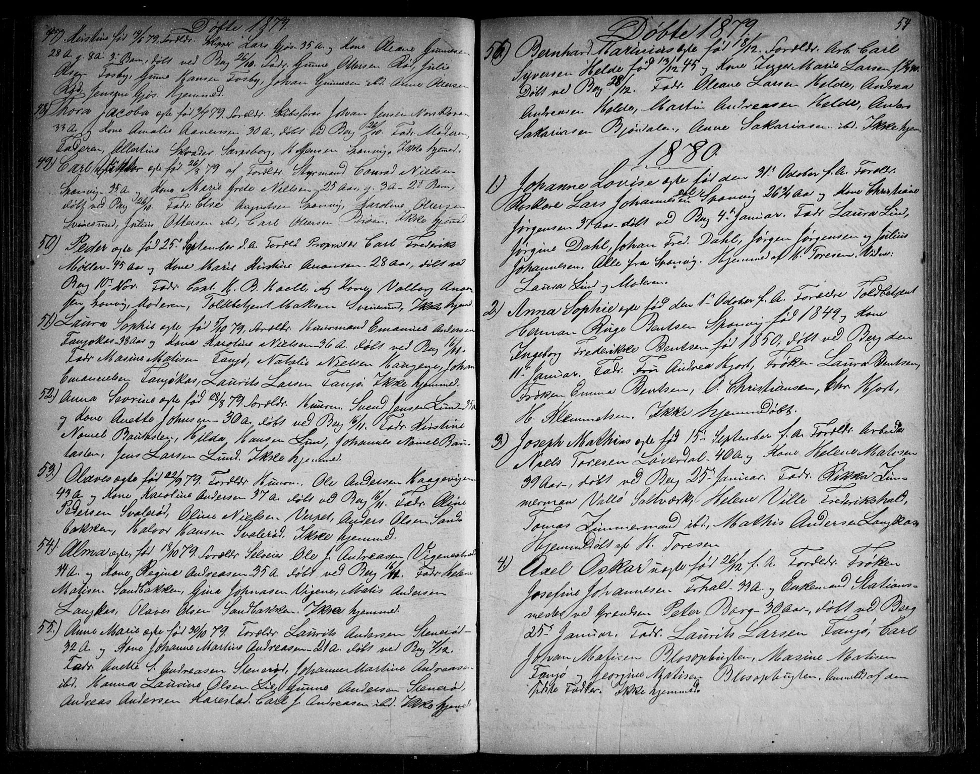 Berg prestekontor Kirkebøker, AV/SAO-A-10902/G/Ga/L0004: Parish register (copy) no. I 4, 1867-1922, p. 54