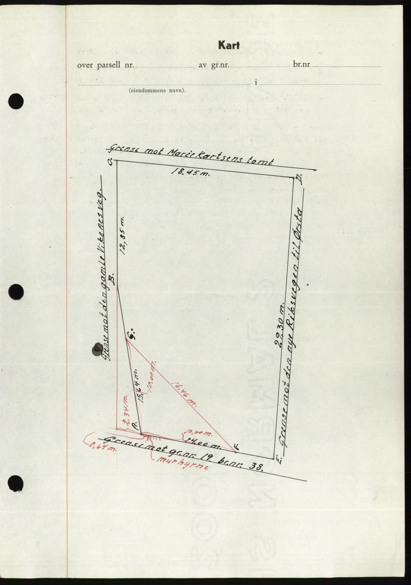 Søre Sunnmøre sorenskriveri, AV/SAT-A-4122/1/2/2C/L0078: Mortgage book no. 4A, 1946-1946, Diary no: : 411/1946