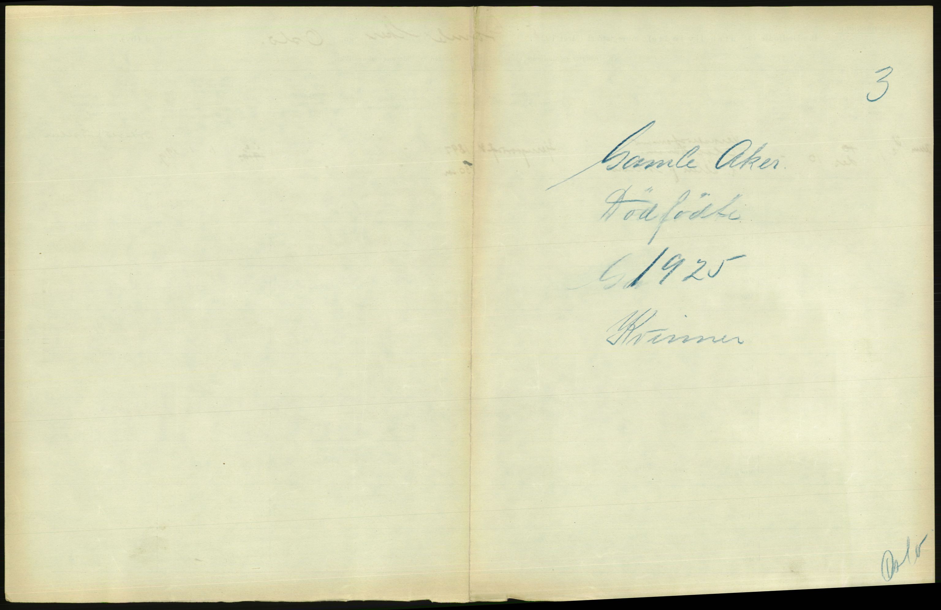 Statistisk sentralbyrå, Sosiodemografiske emner, Befolkning, AV/RA-S-2228/D/Df/Dfc/Dfce/L0010: Oslo: Døde kvinner, dødfødte, 1925, p. 49