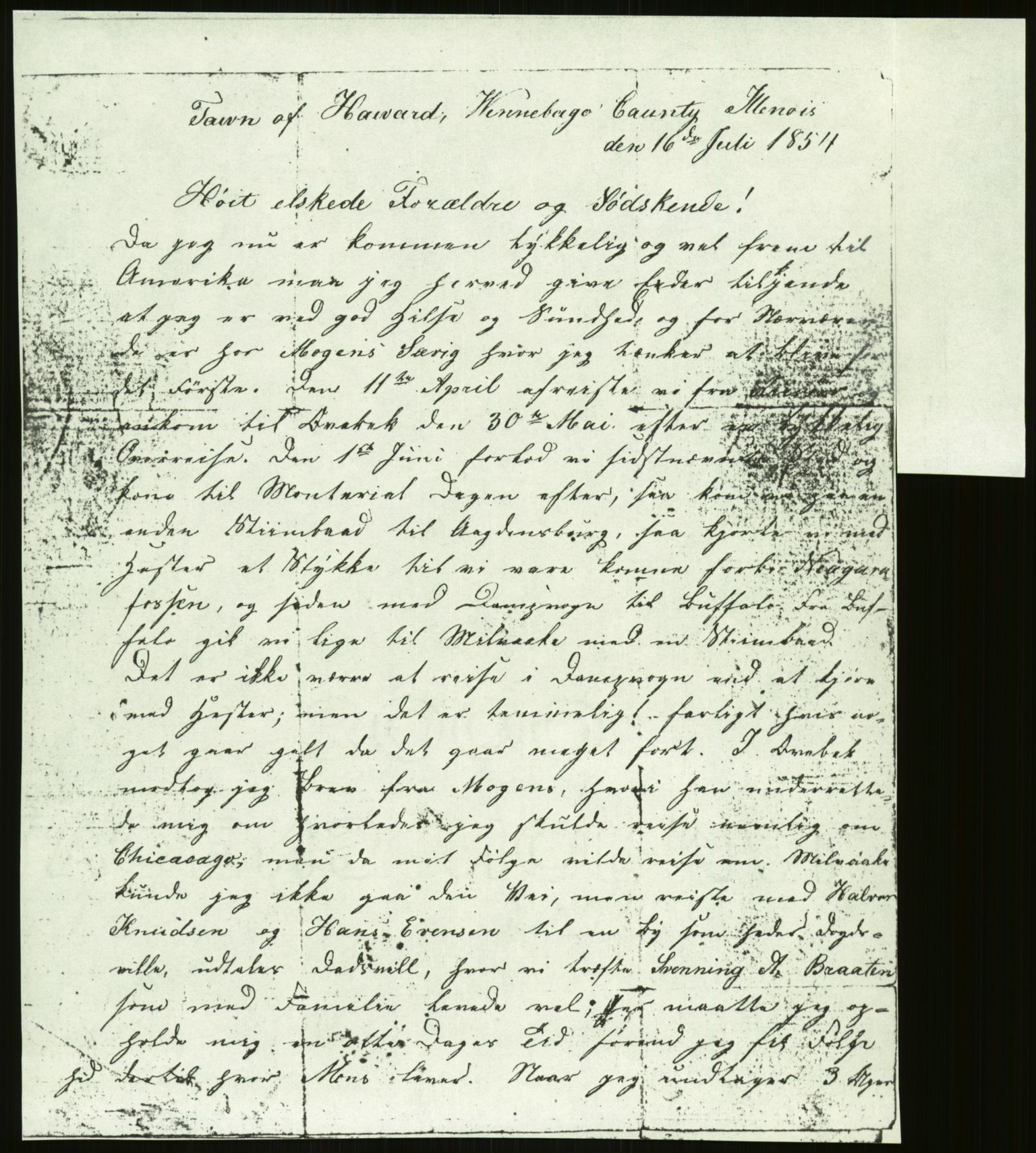 Samlinger til kildeutgivelse, Amerikabrevene, AV/RA-EA-4057/F/L0026: Innlån fra Aust-Agder: Aust-Agder-Arkivet - Erickson, 1838-1914, p. 31