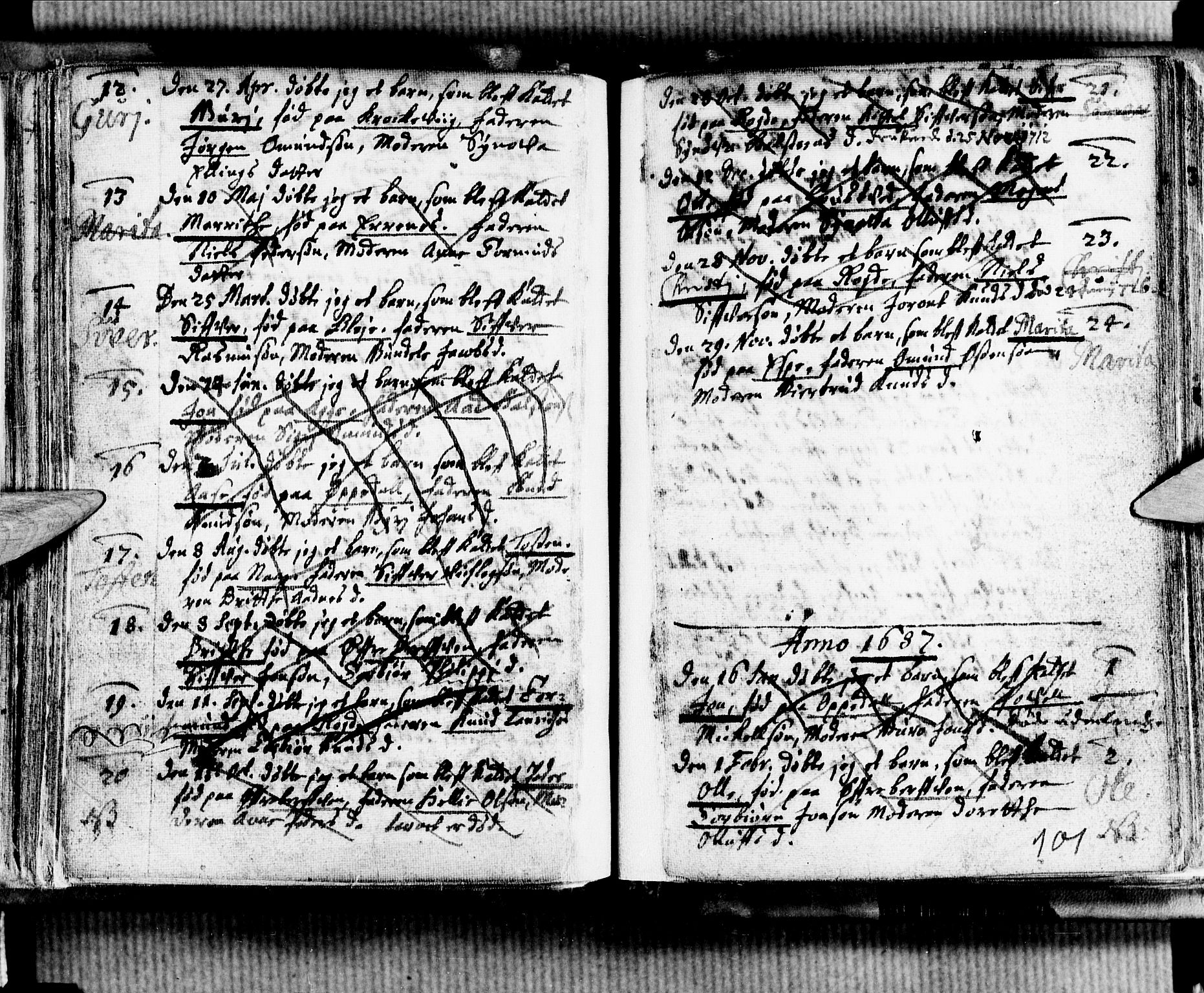 Ullensvang sokneprestembete, SAB/A-78701/H/Haa: Parish register (official) no. A 1 /1, 1669-1718, p. 101