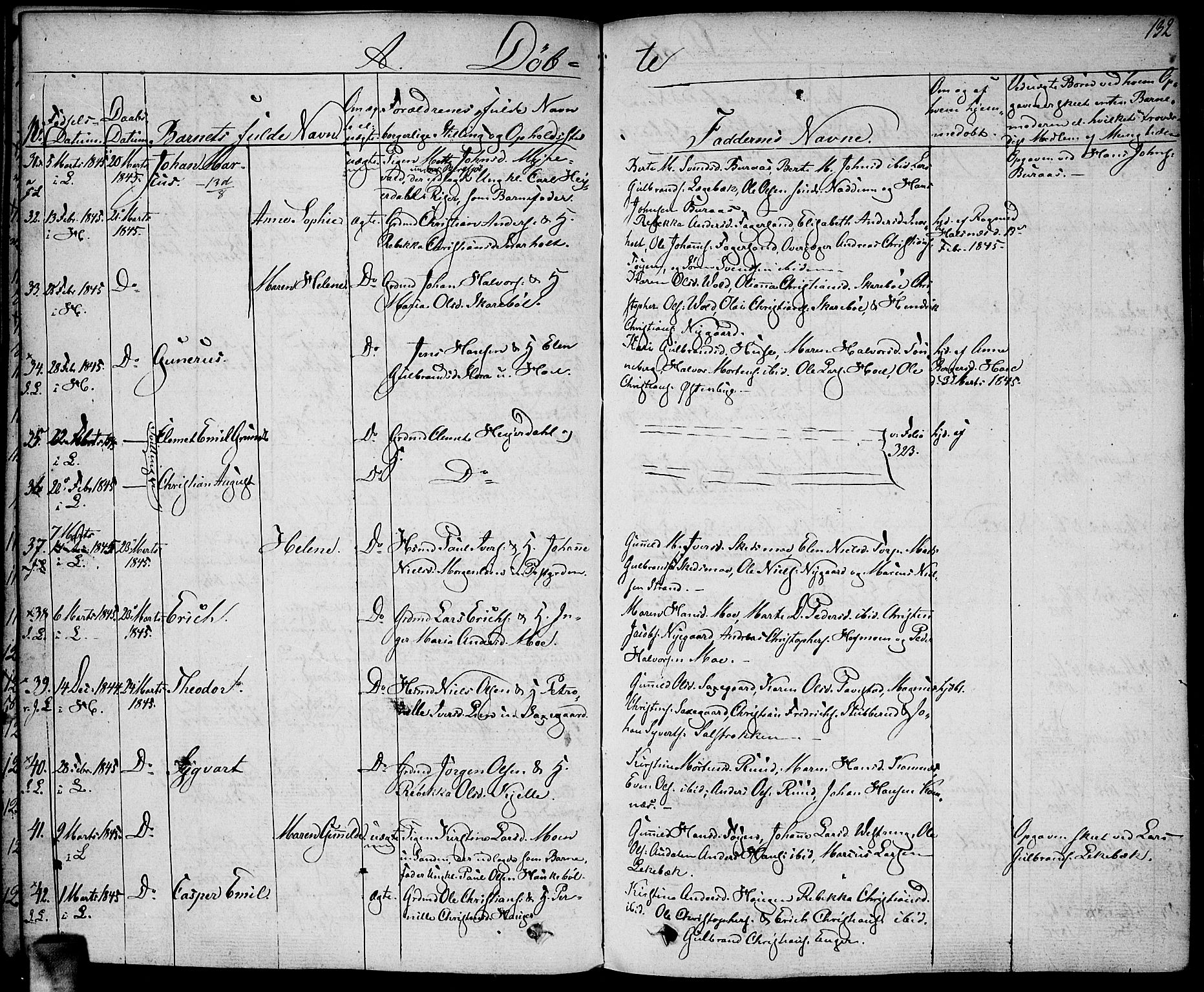 Høland prestekontor Kirkebøker, SAO/A-10346a/F/Fa/L0008: Parish register (official) no. I 8, 1827-1845, p. 132