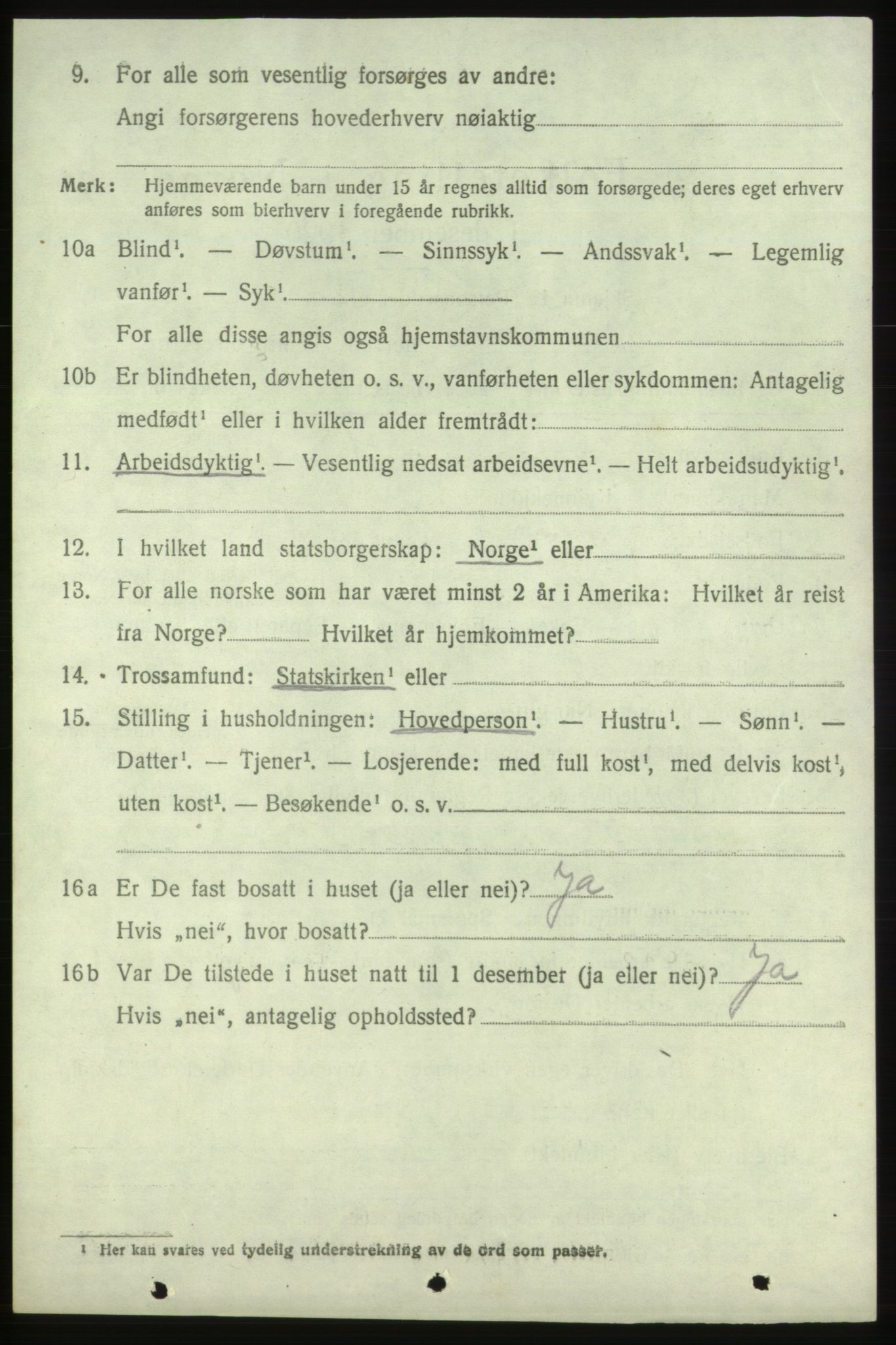 SAB, 1920 census for Skånevik, 1920, p. 6336