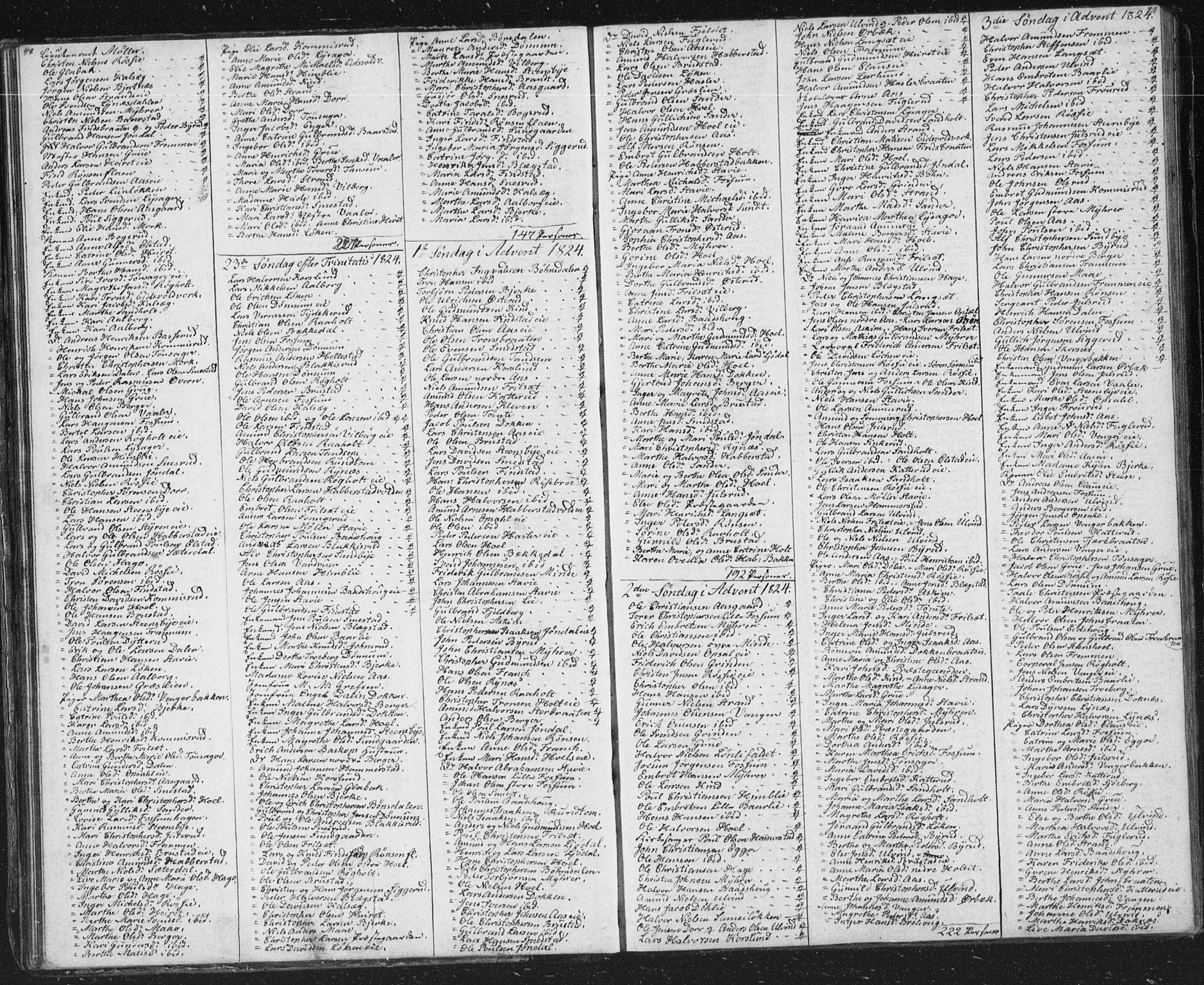 Eidsvoll prestekontor Kirkebøker, AV/SAO-A-10888/M/Ma/L0001: Communicants register no. I 1, 1820-1834, p. 48-49